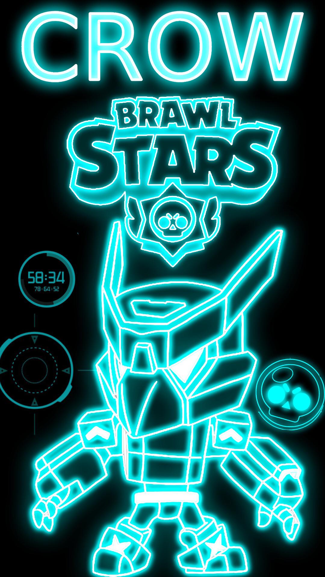 1080x1920 Neon Crow free Wallpaper