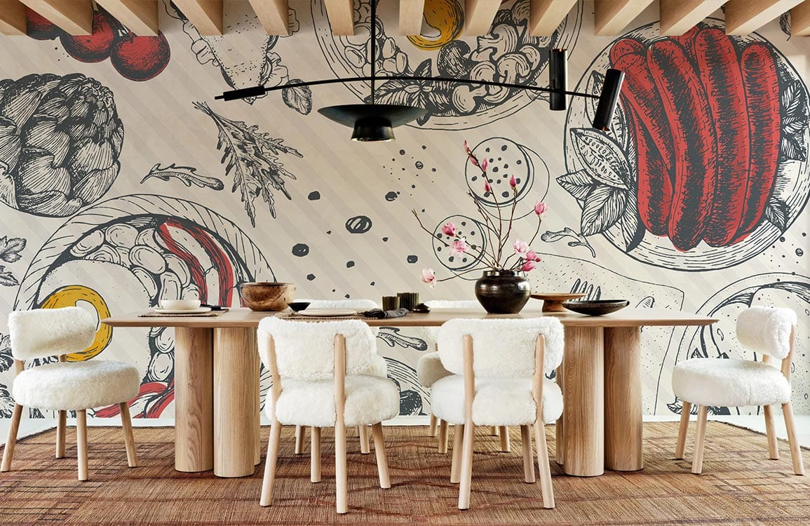 1155x750 Kitchen Mural Wallpaper For Room