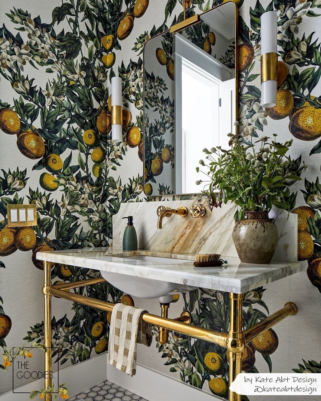 1080x1350 Vintage Lemon Tree Wallpaper, Citrus