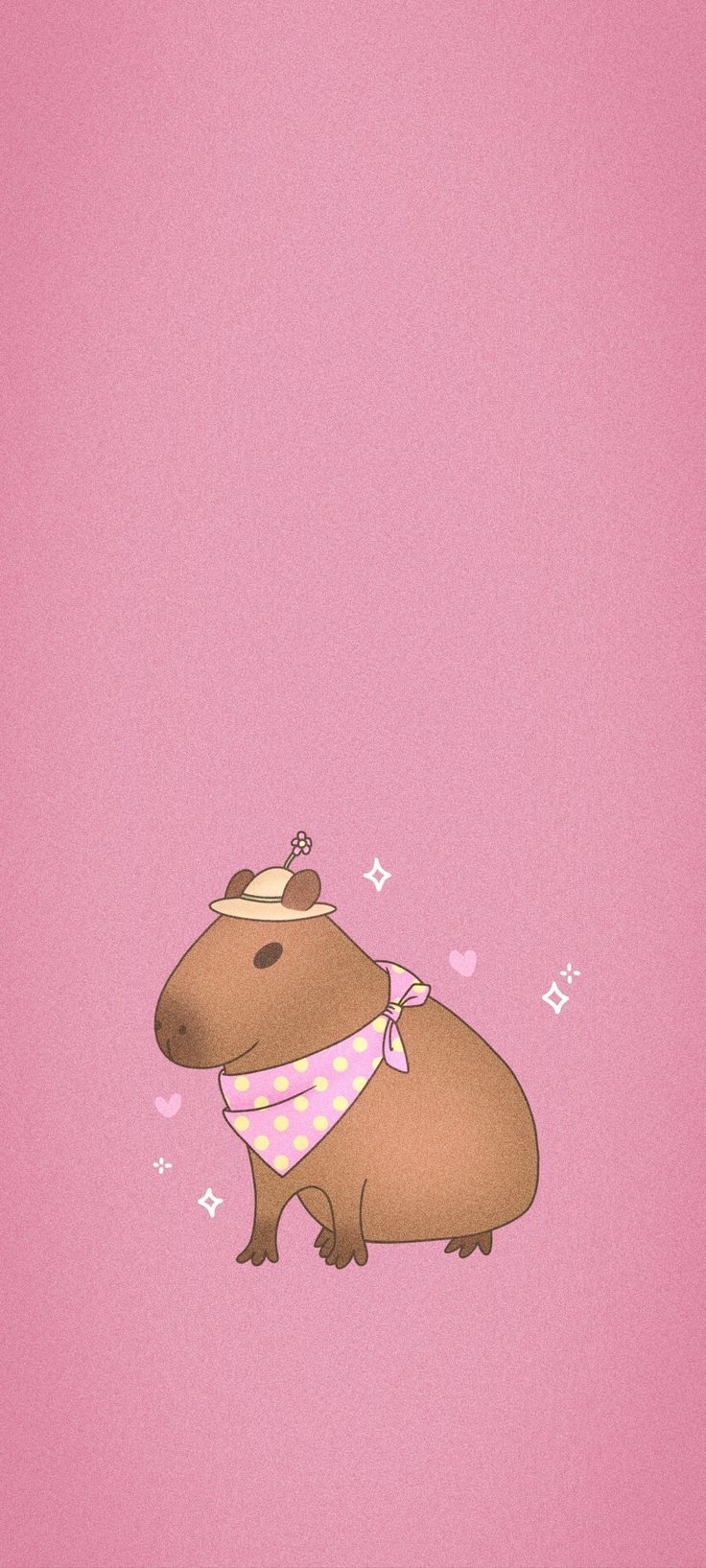 736x1635 capybara phone wallpaper