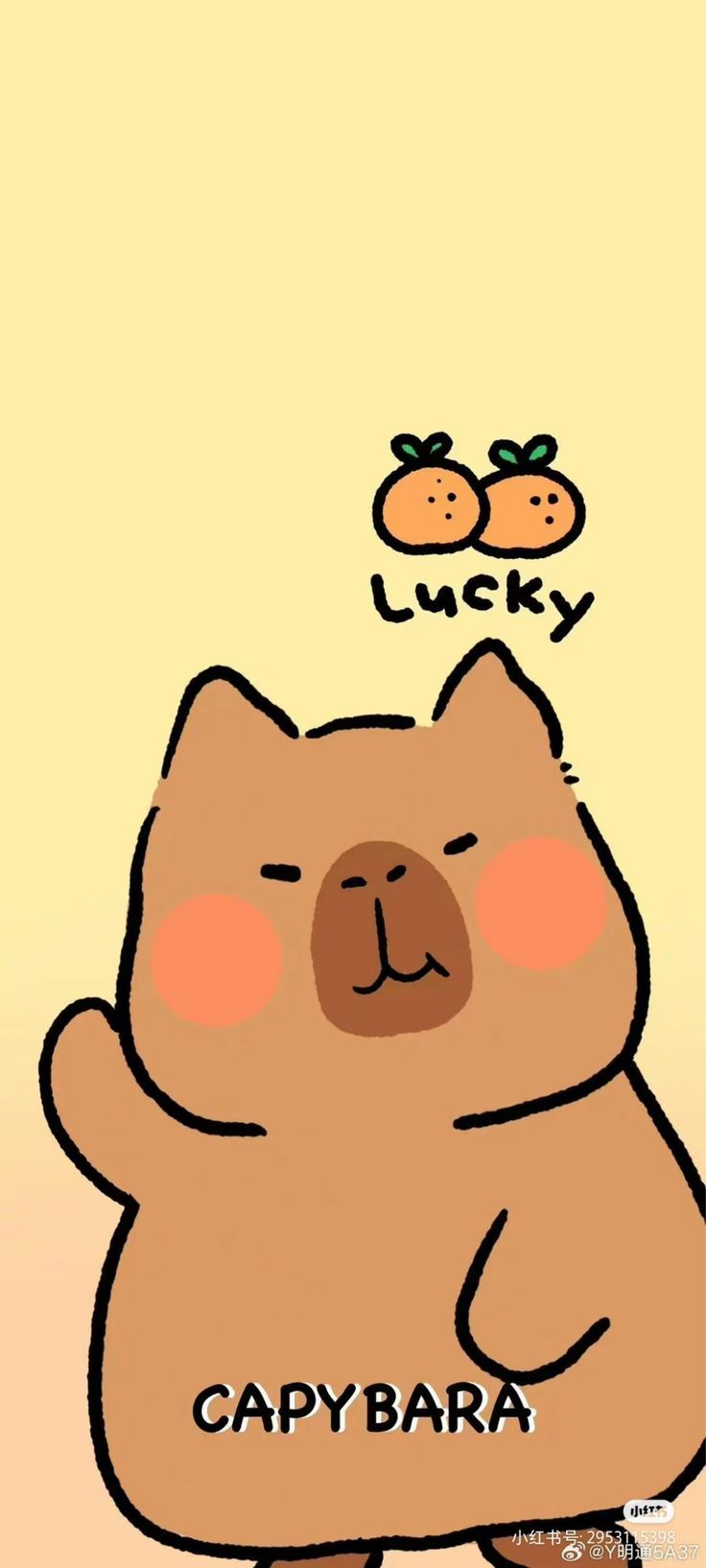 736x1635 Cute Capybara Wallpaper 4K for iPhone, iPad, Laptop, PC