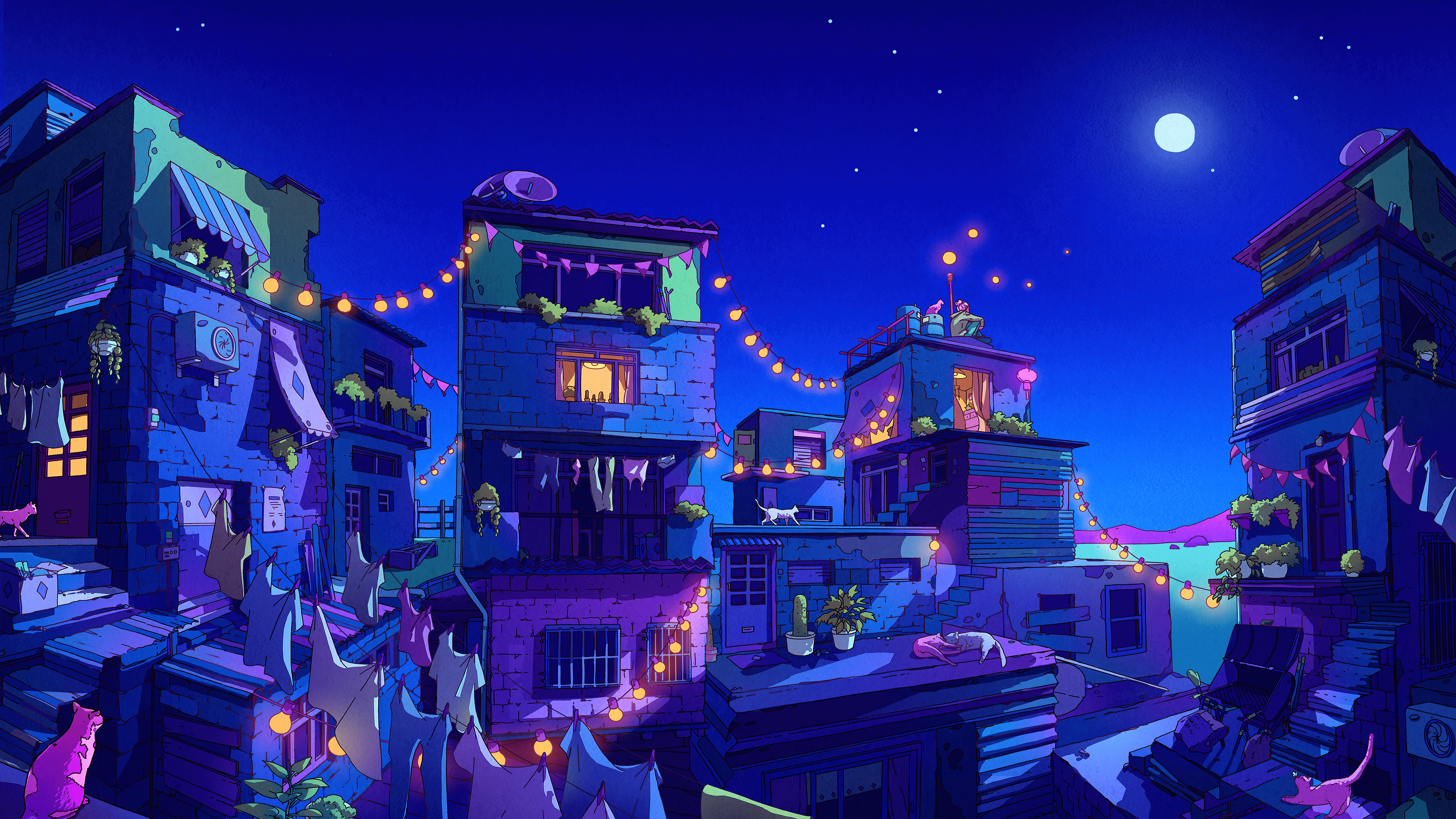 5120x2880 Late Night Chill