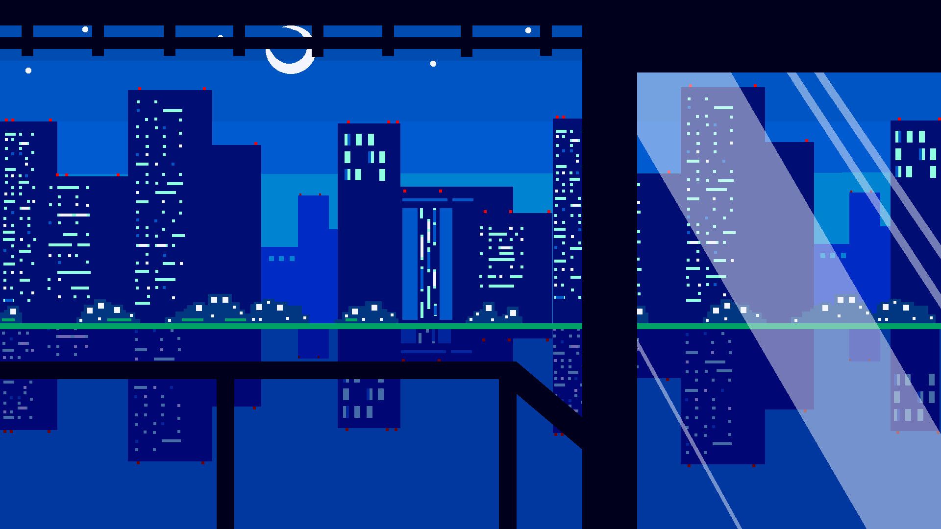 1920x1080 Blue Lofi Wallpaper