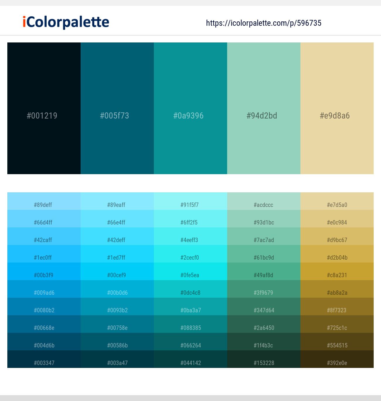 1300x1370 Blue Chill Color tone combinations