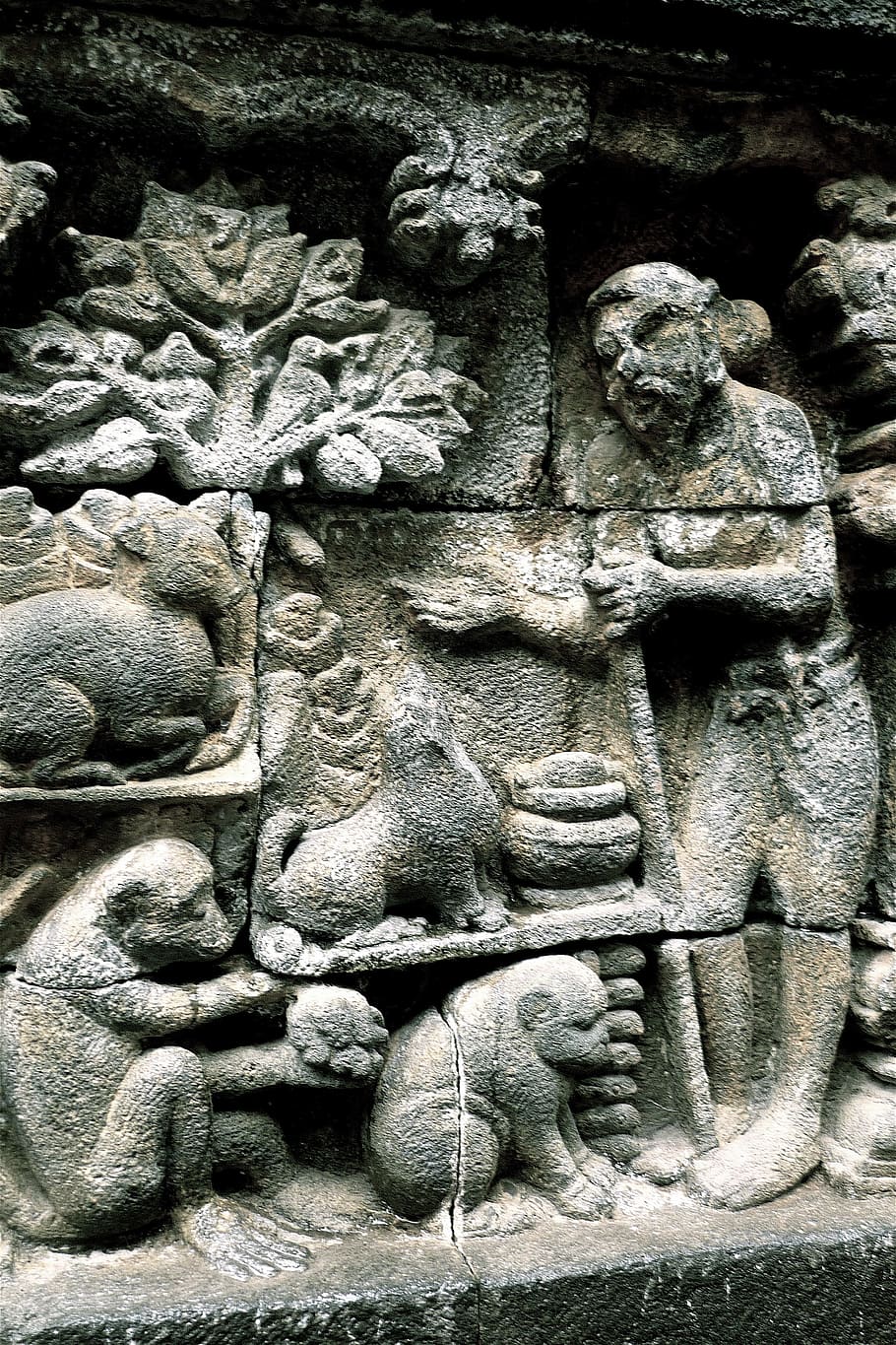 910x1365 HD wallpaper: borobudur, indonesia, temple, travel, asia