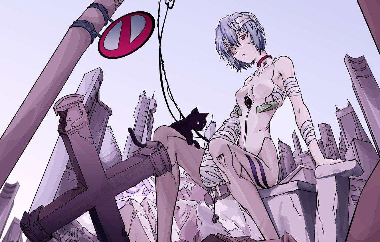 1332x850 Wallpaper the city, neon genesis evangelion, Evangelion, Rei Ayanami image for desktop, section прочее
