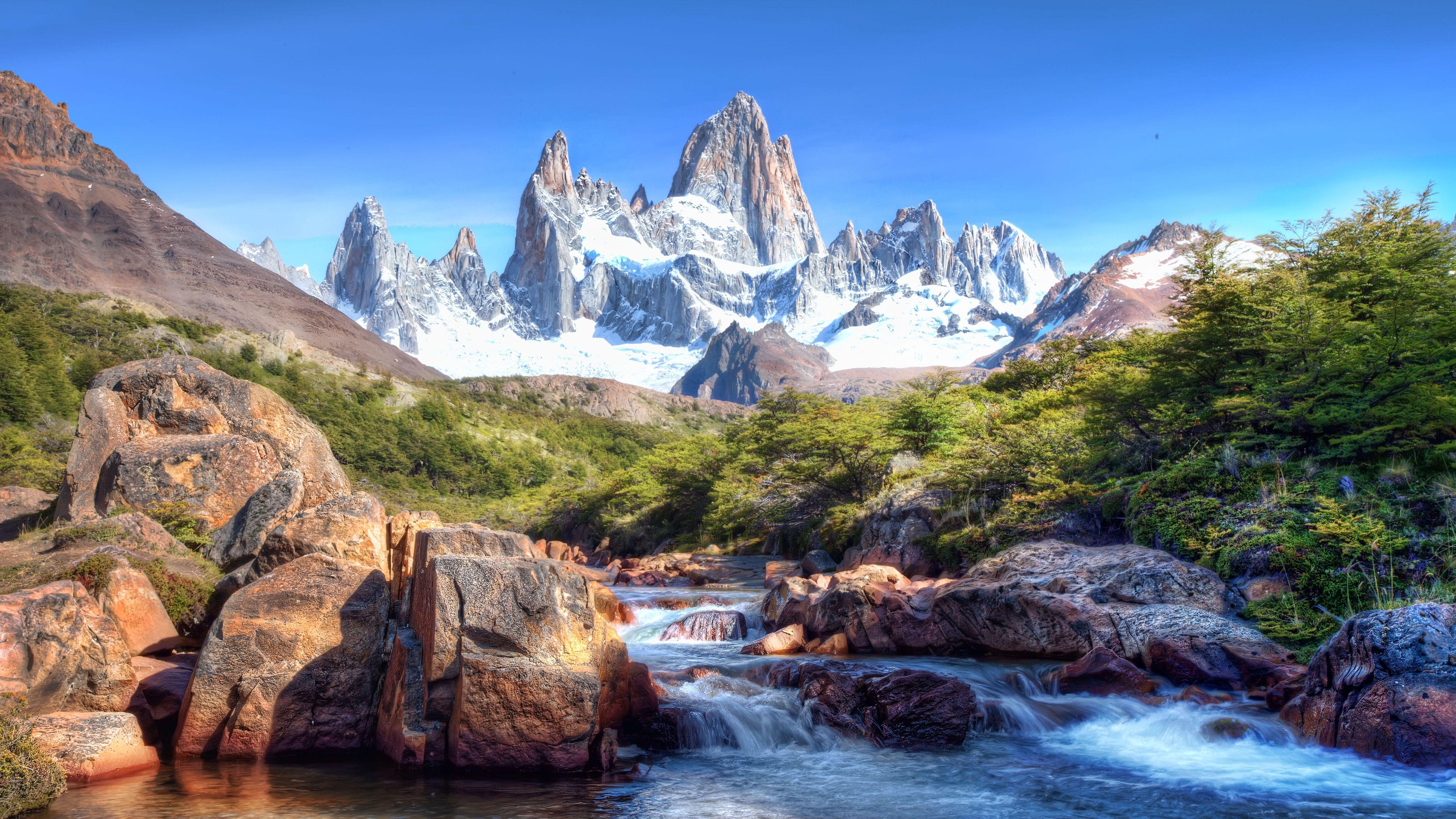 5120x2880 Wallpaper Caucasus Mountains, 4k, 5k wallpaper, lake, Nature