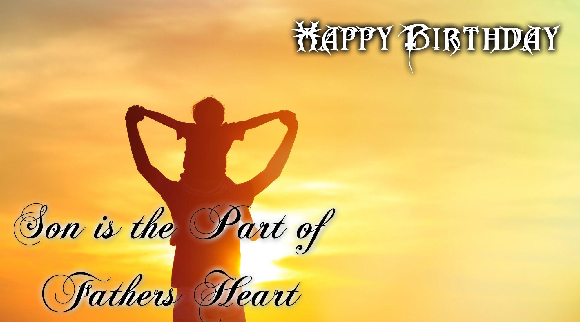 2000x1111 Happy Birthday Son wishes Quotes & Wallpaper From Dad