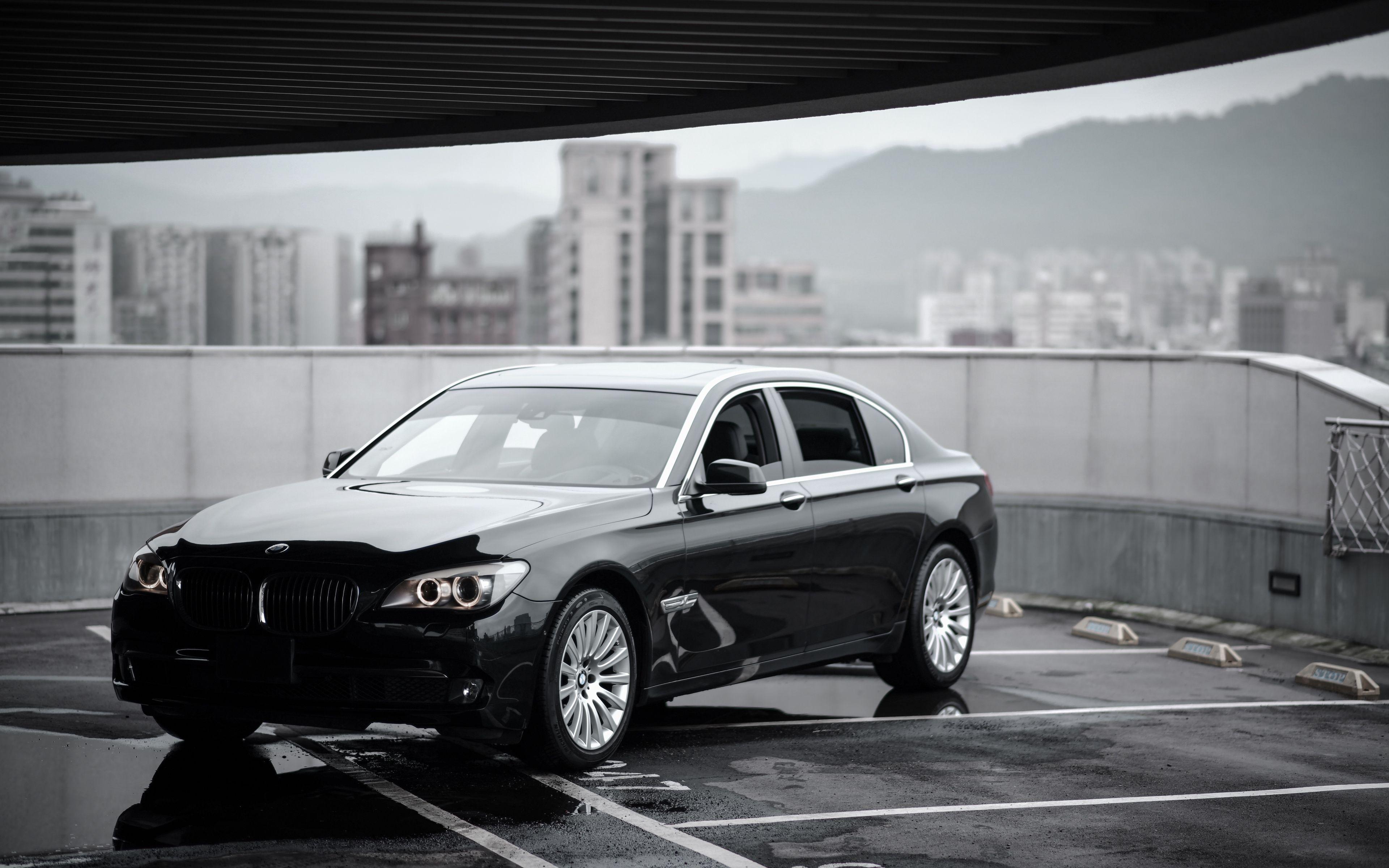 3840x2400 Download wallpaper 3840x2400 bmw bmw, black, sedan