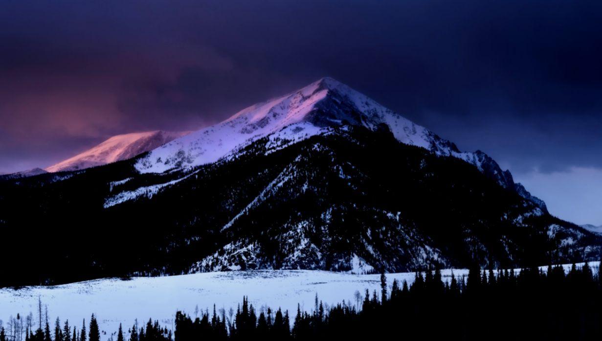 1231x697 Snow Mountain Wallpaper