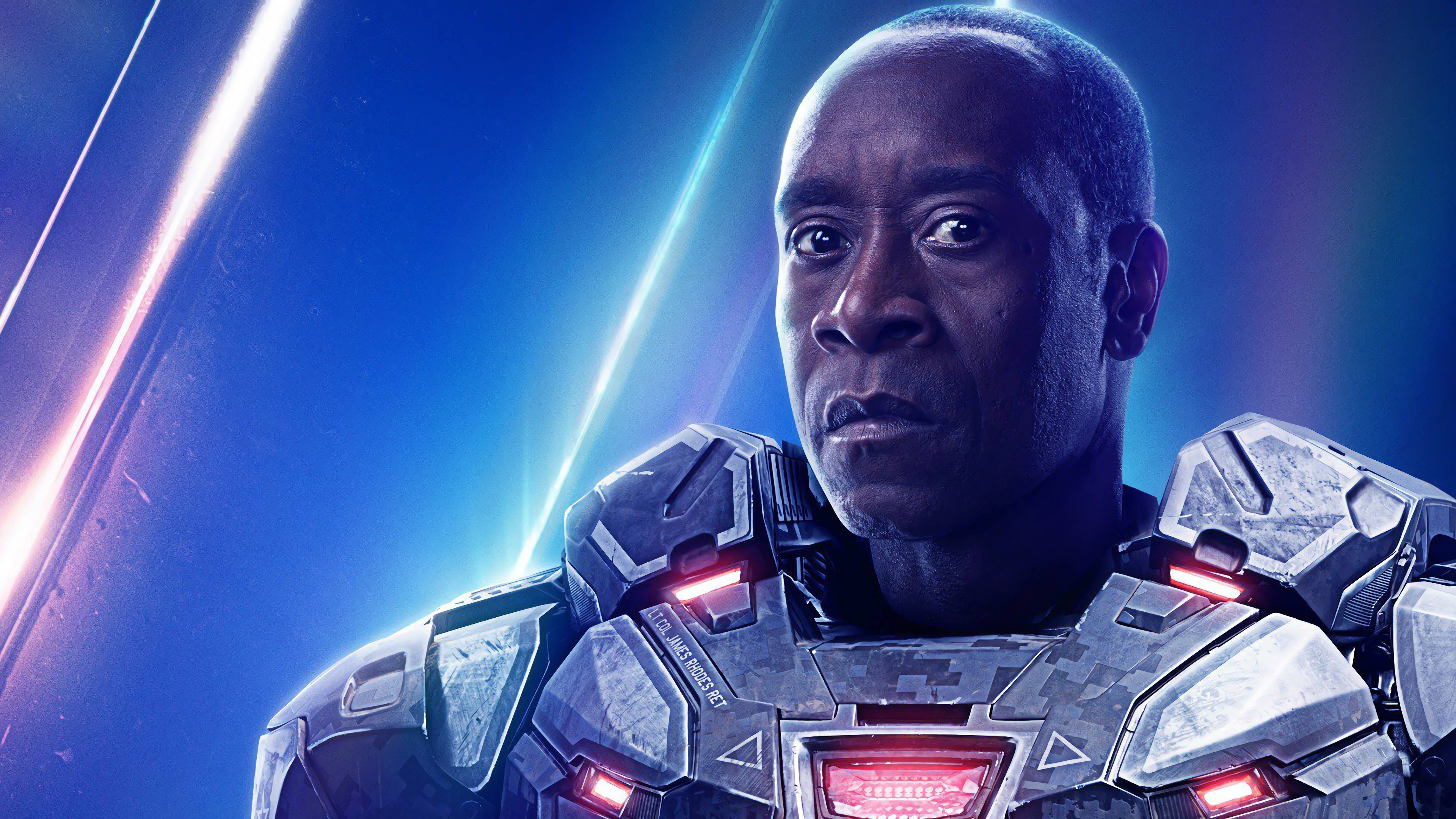 3840x2160 War Machine James Rhodes Avengers: Infinity War Don Cheadle 4K