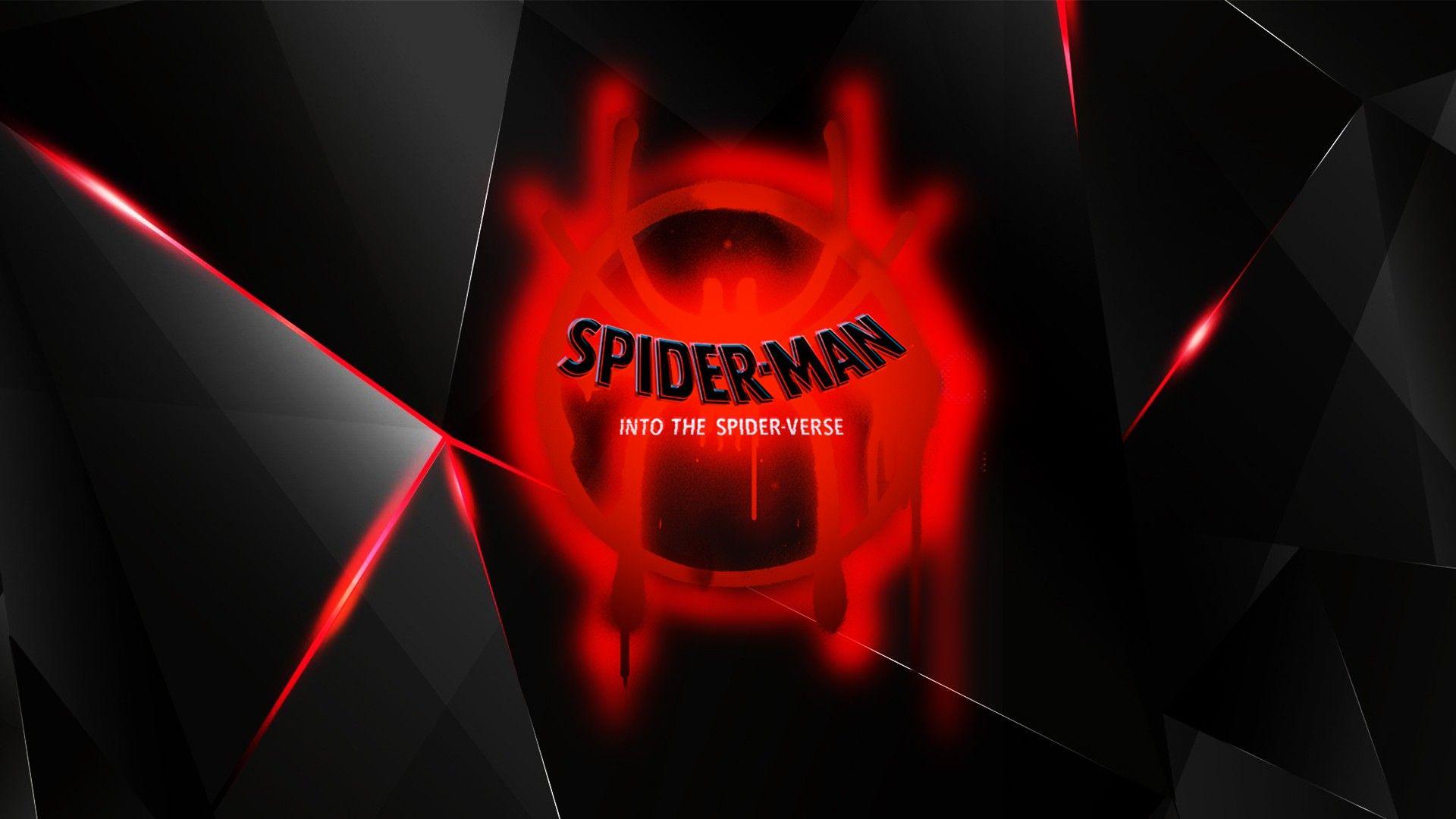 1920x1080 Spiderman Into the Spider Verse Logo Wallpaper 29425