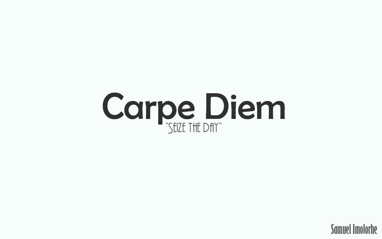 Как переводится carpe diem