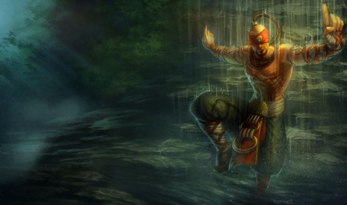 1215x717 Lee Sin Classic Skin (Original) of Legends Wallpaper