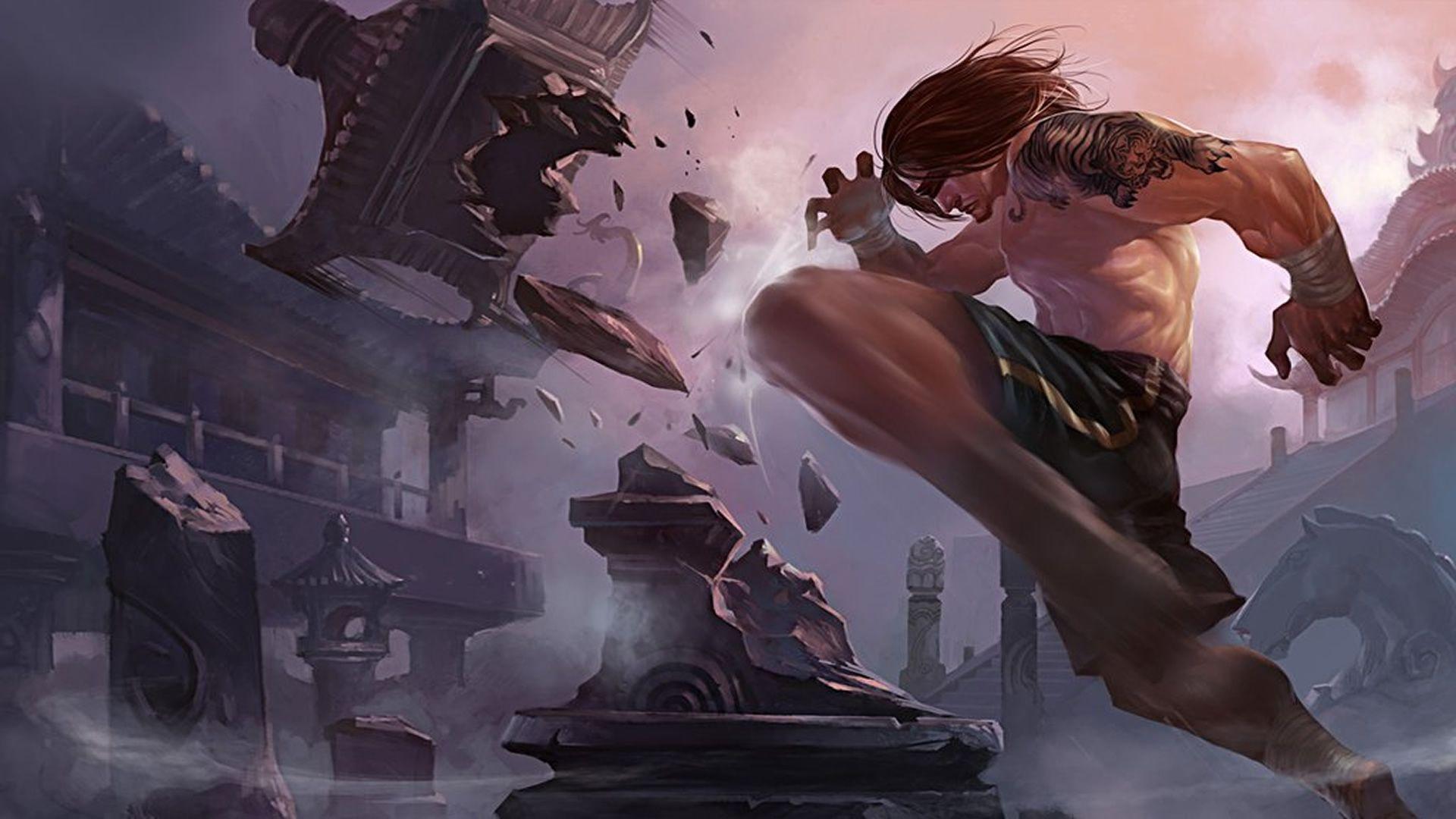 1920x1080 Traditional Lee Sin Chinese Wallpaper
