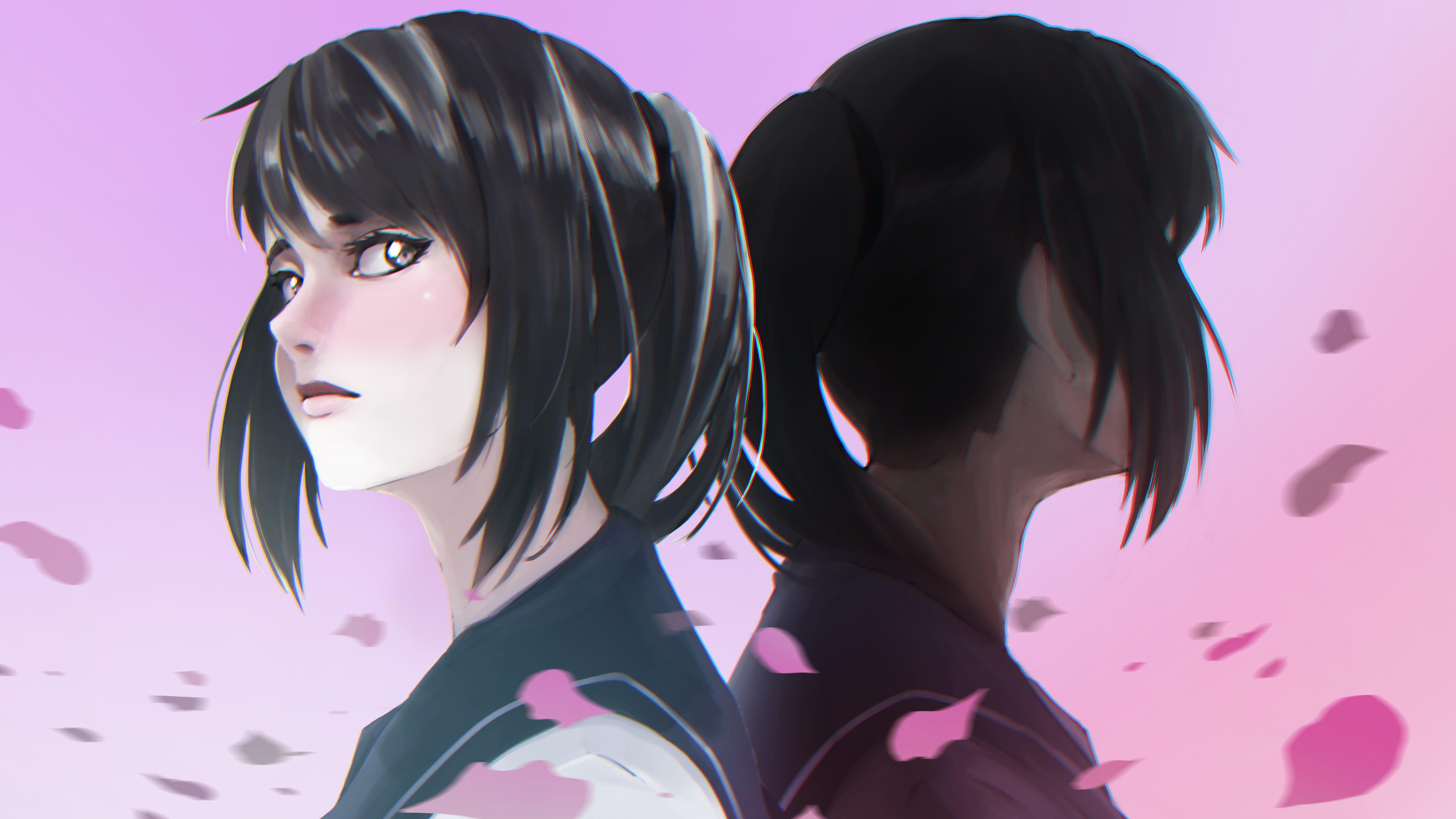 6214x3495 Yandere Simulator #Yandere Chan #anime Anime Girls Dark Eyes