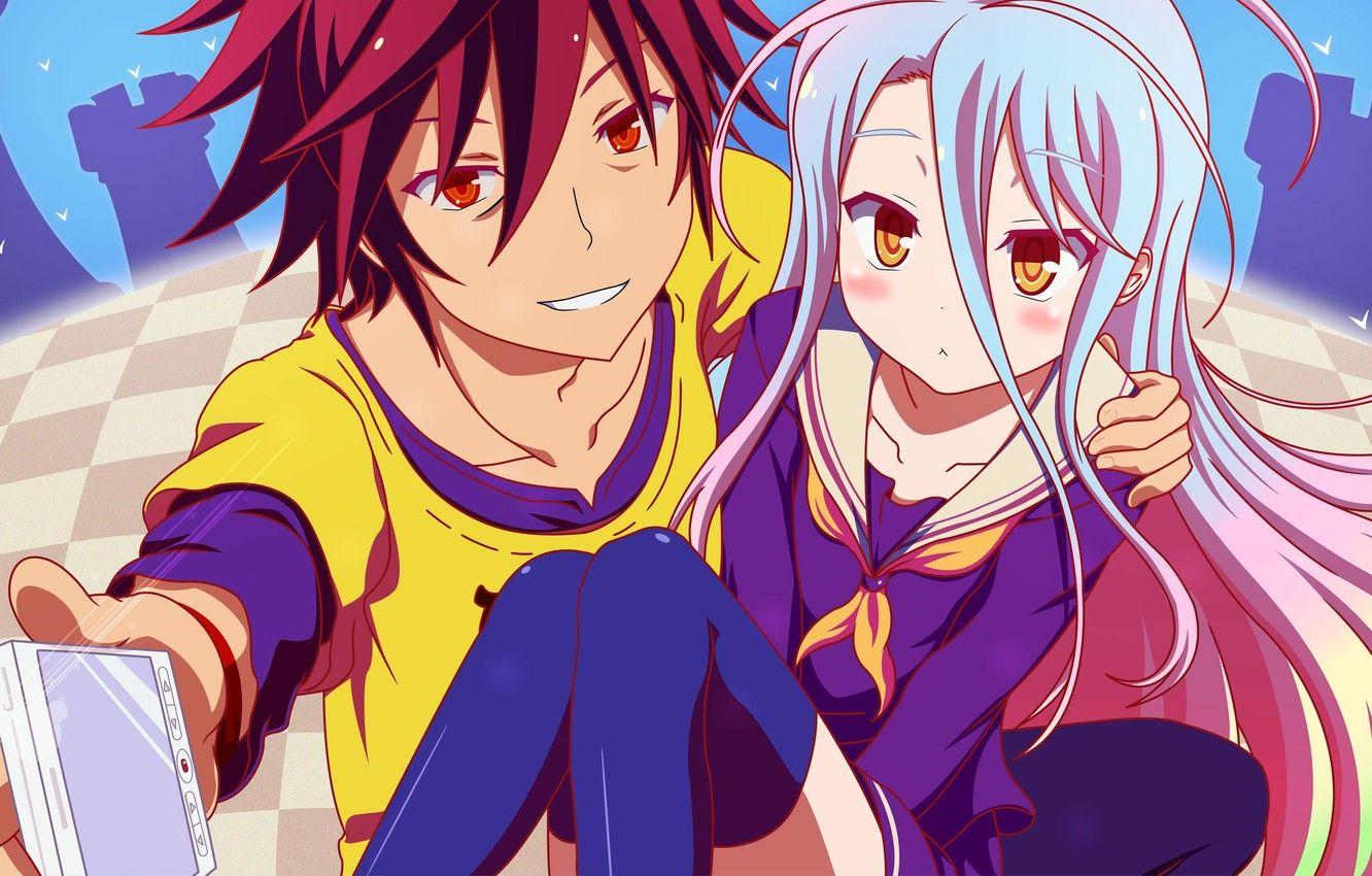 1332x850 Wallpaper kawaii, girl, game, long hair, dress, anime, boy