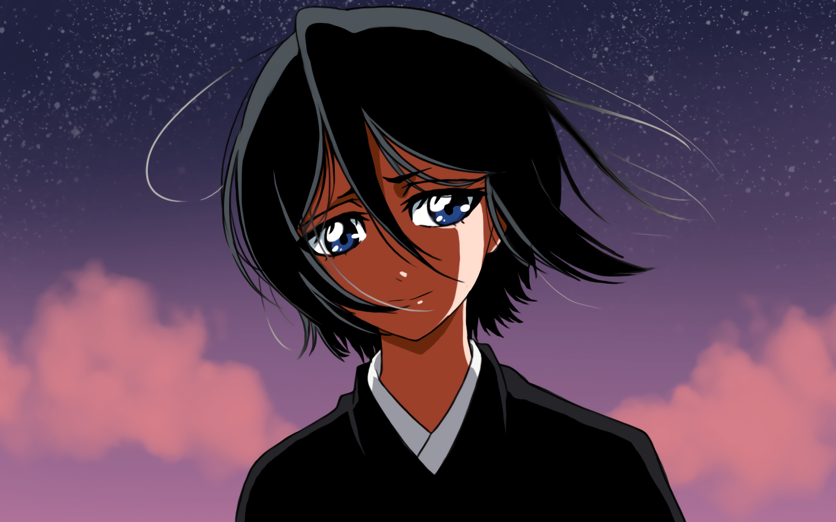 2880x1800 Download 2880x1800 Bleach, Kuchiki Rukia, Sky, Clouds