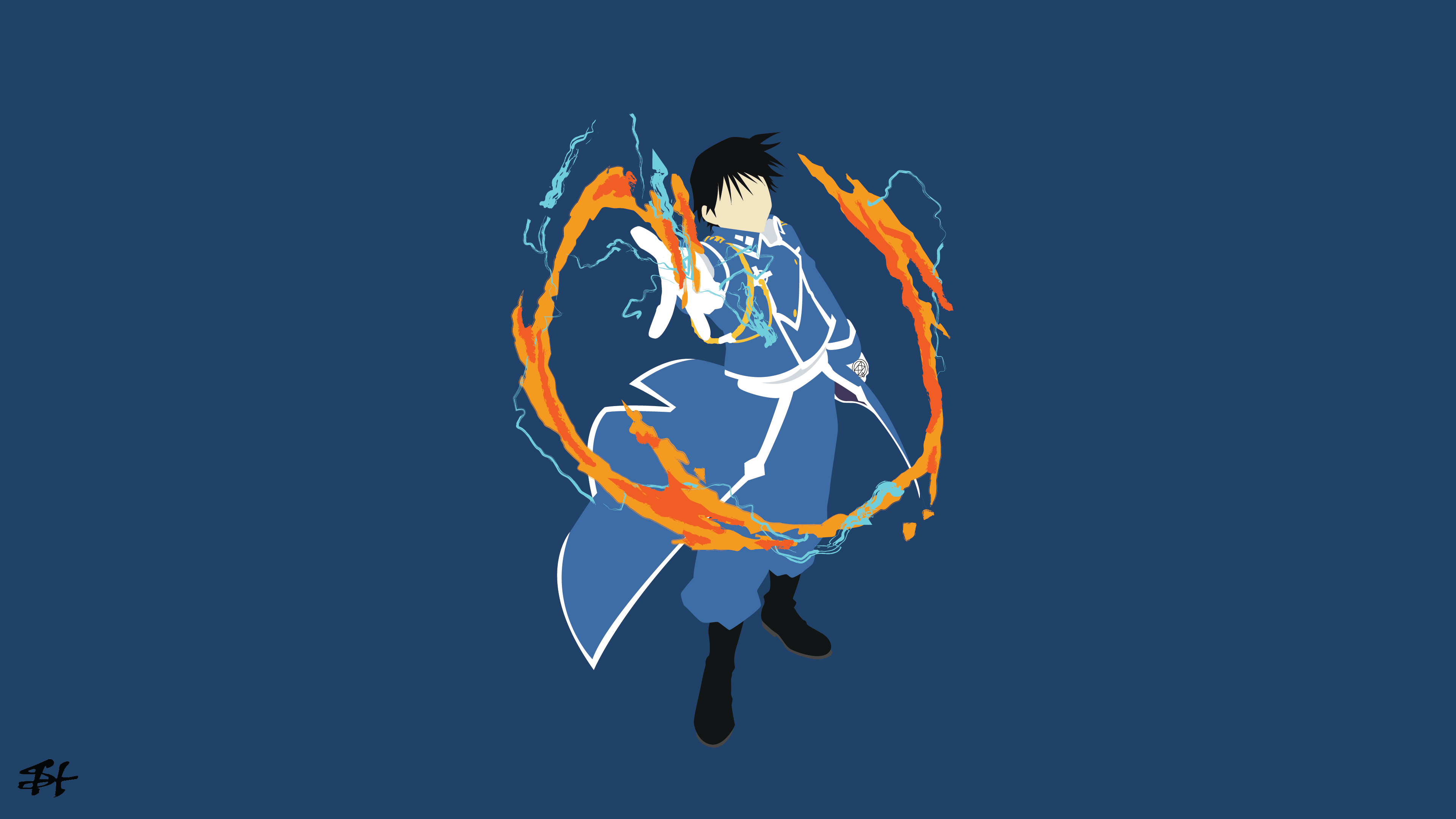 3840x2160 Just wanted to share this wallpaper of Roy Mustang