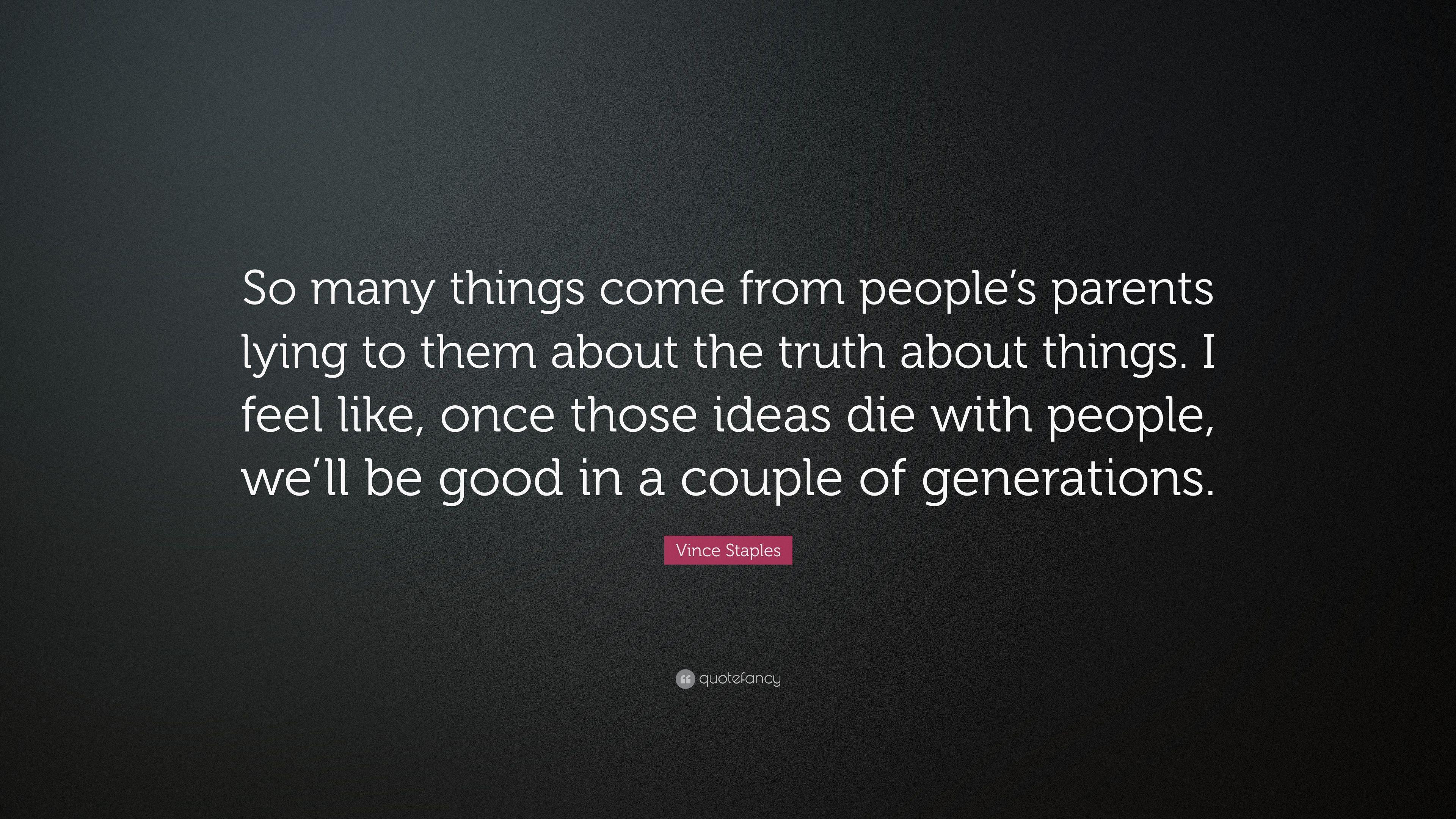 3840x2160 Vince Staples Quote: “So many things come from people's