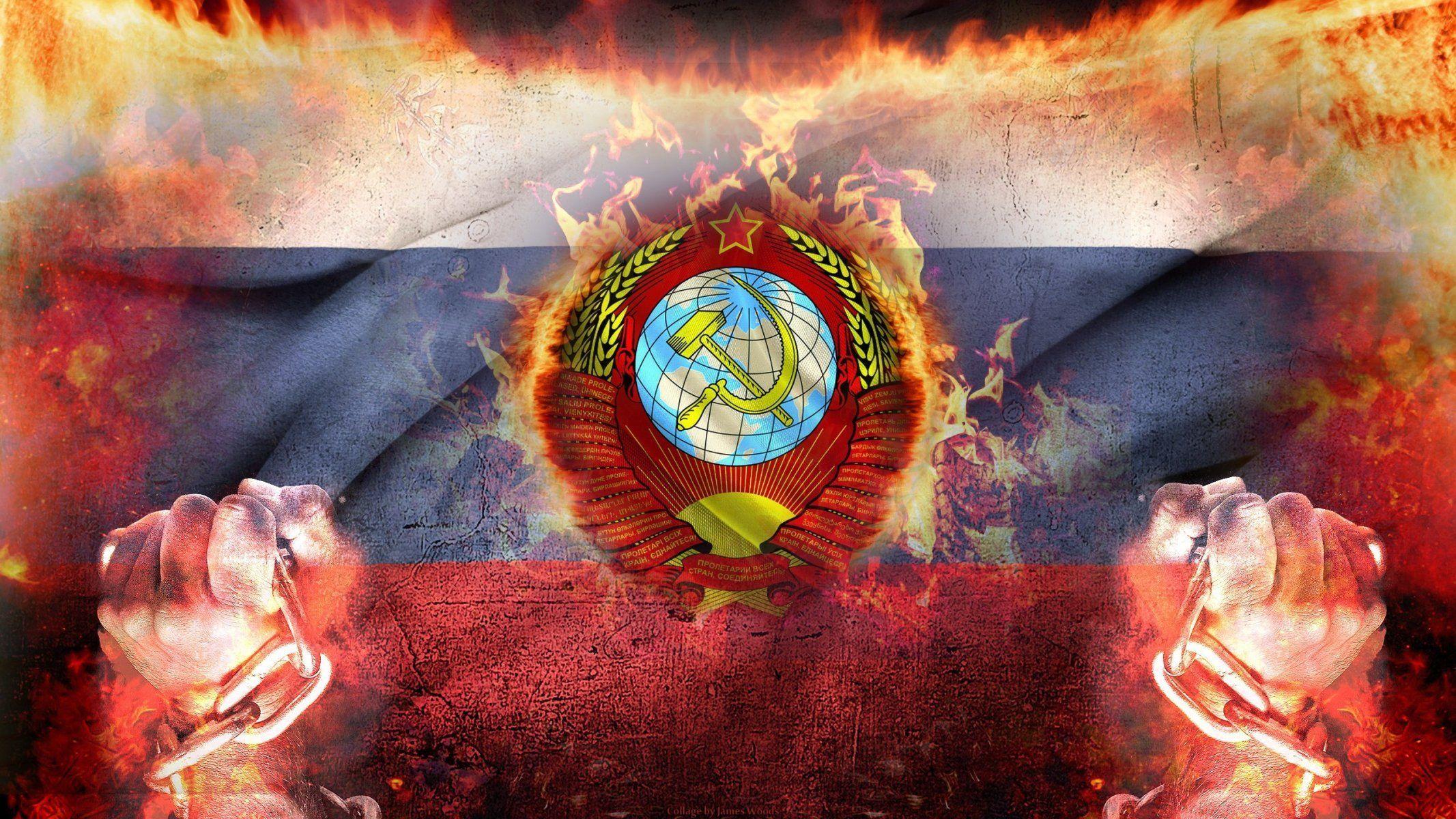 2133x1200 russia soviet union flag fist circuit HD wallpaper