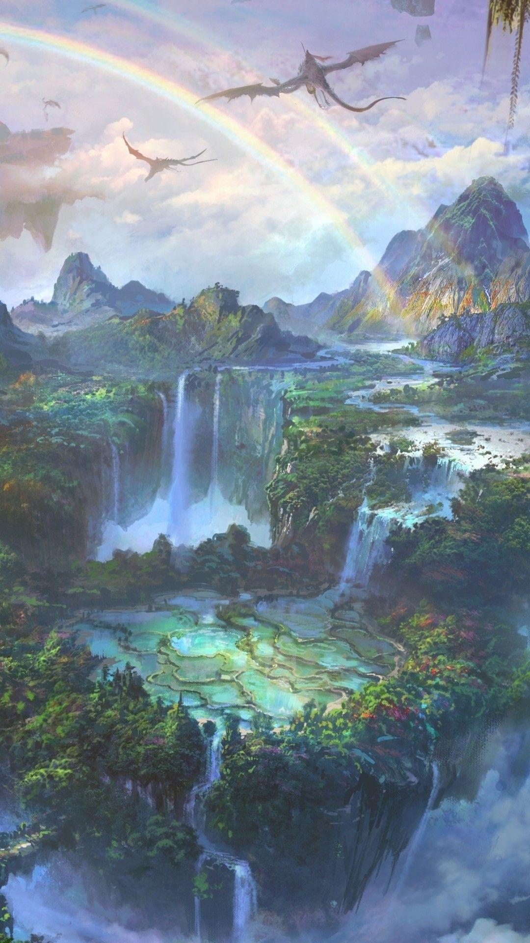 1080x1920 Fantasy Landscape Wallpaper