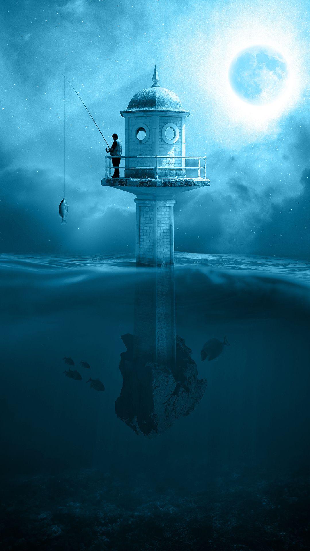 1080x1920 Fantasy Fishing HD Wallpaper For Your Mobile Phone