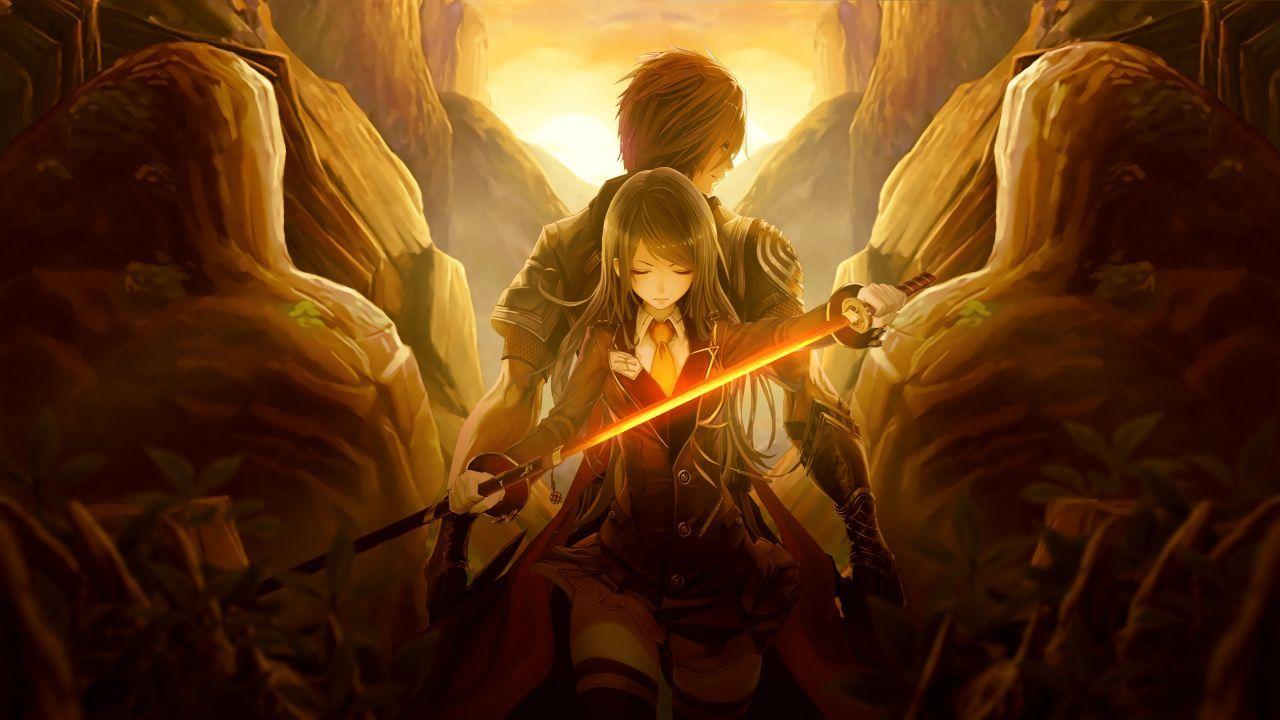 1280x720 Wallpaper Akai Katana, Batan Saionj, Kikyo Saionji, Anime