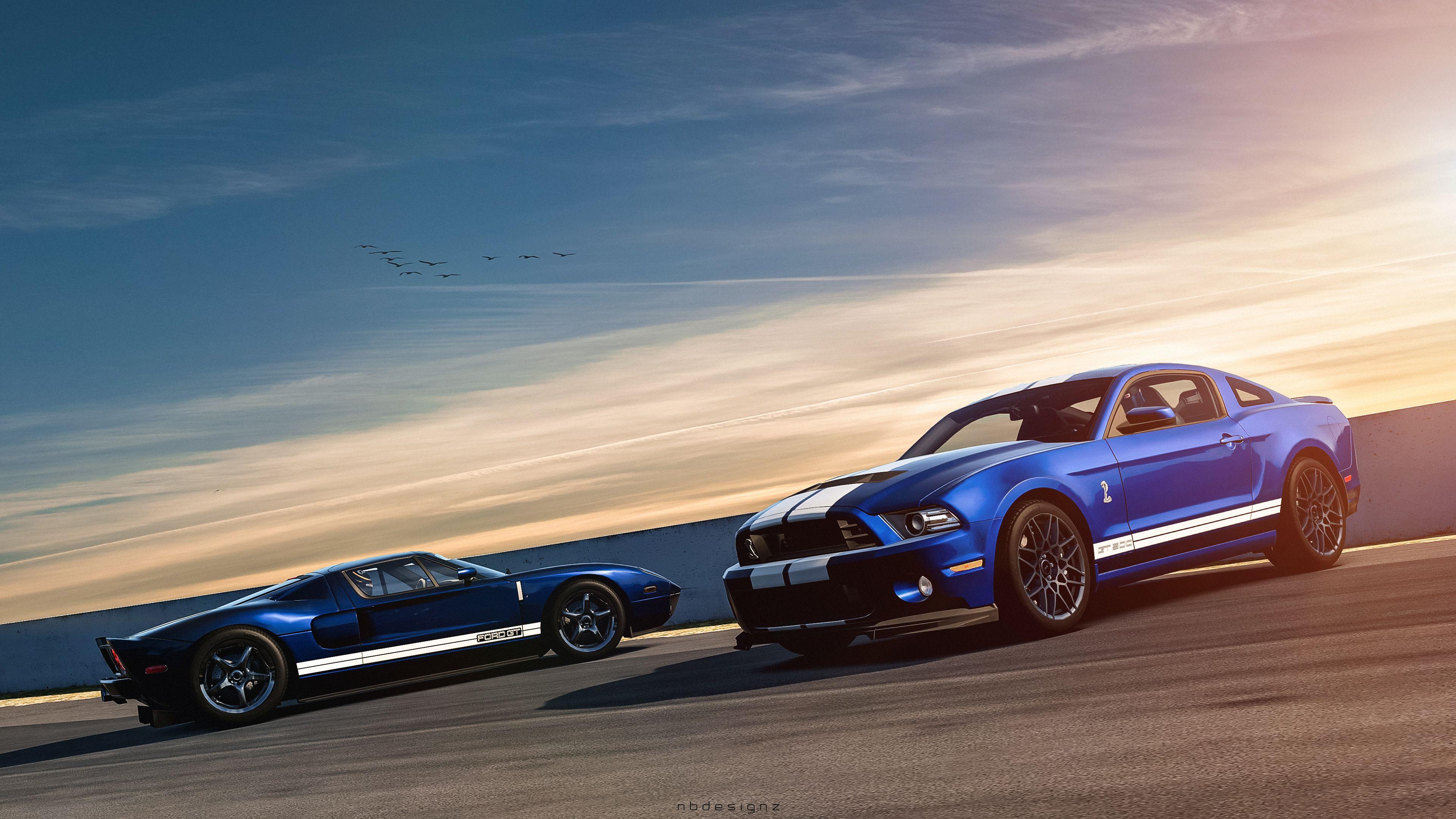 3840x2160 Ford Mustang Shelby GT500 Ford GT Wallpaper. HD Car