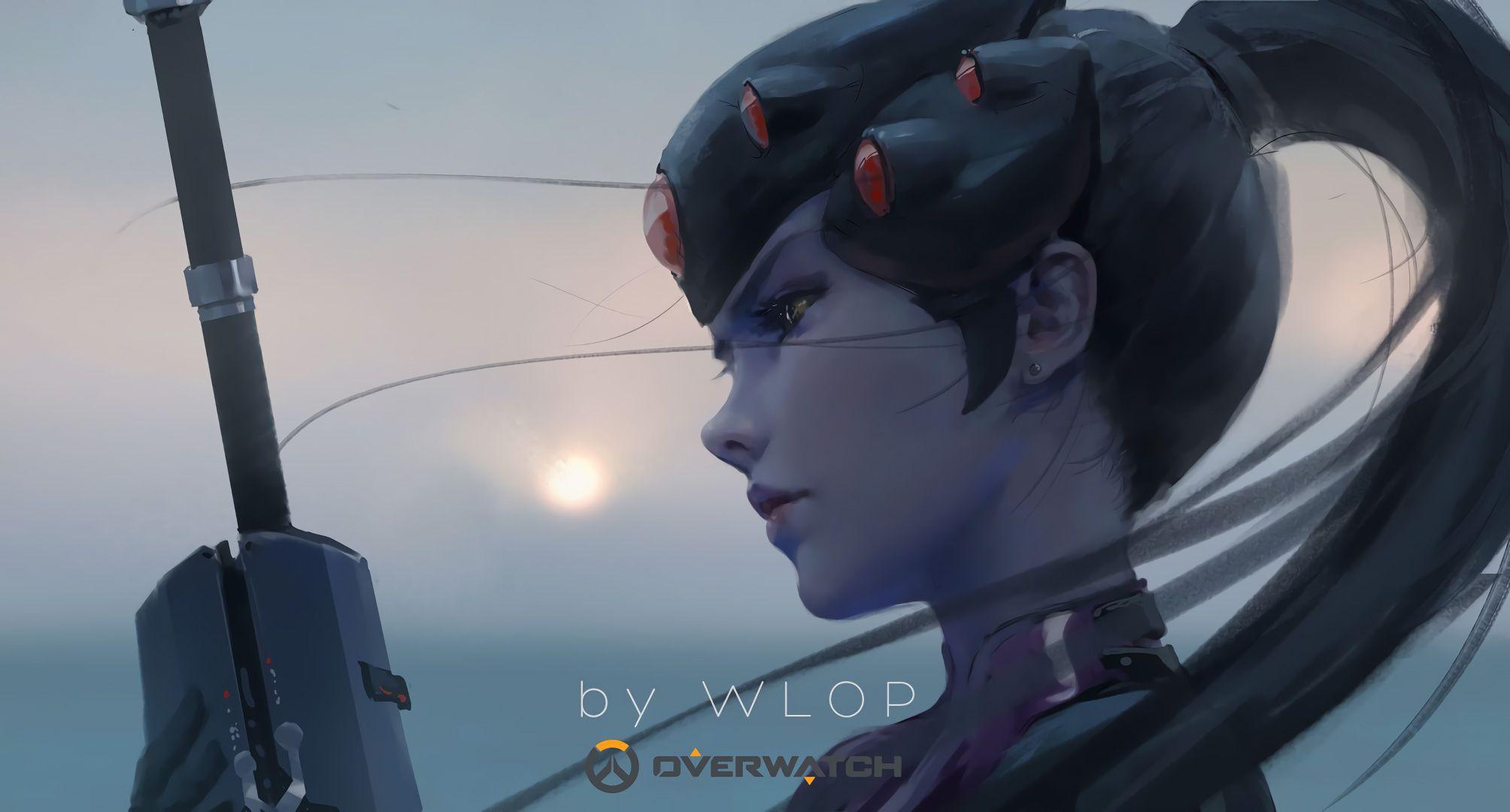 2008x1080 Widowmaker Overwatch By Wlop, HD Games, 4k Wallpaper