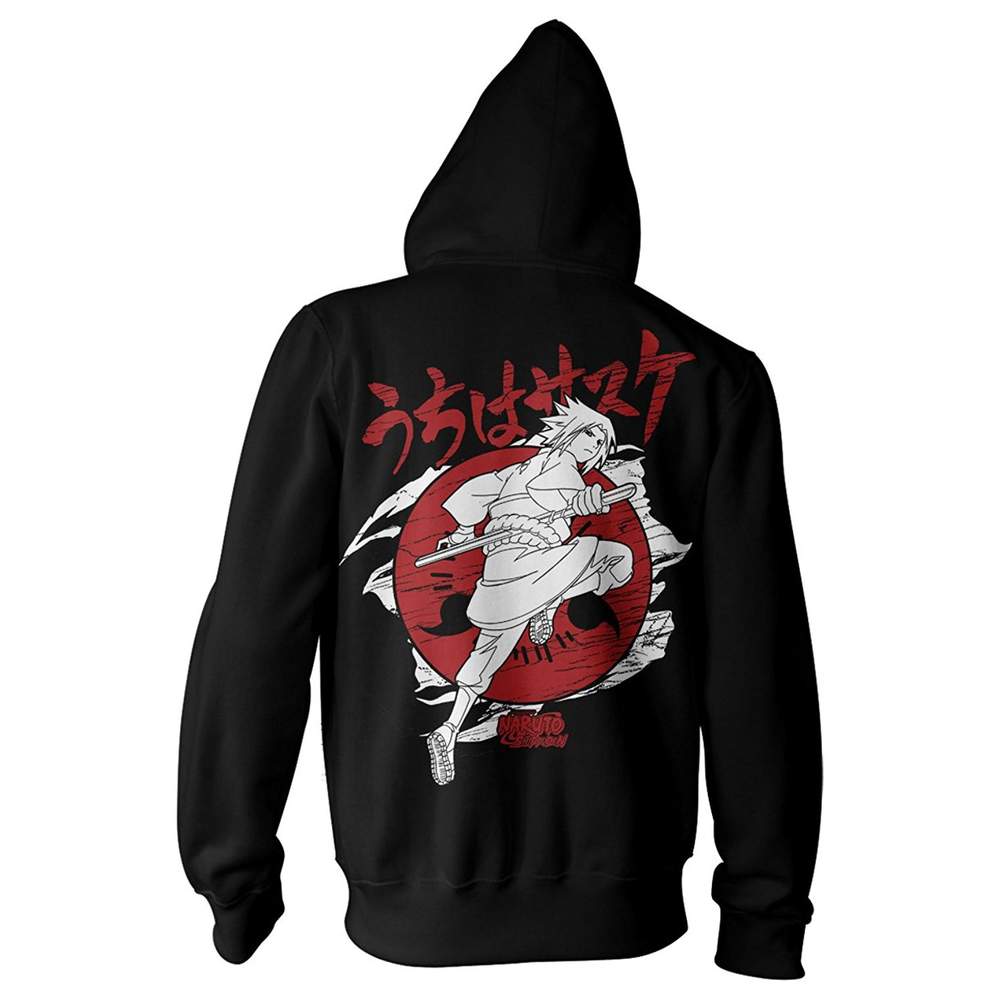 1000x1000 Naruto Shippuden Sasuke Sharingan Adult Zip Hoodie