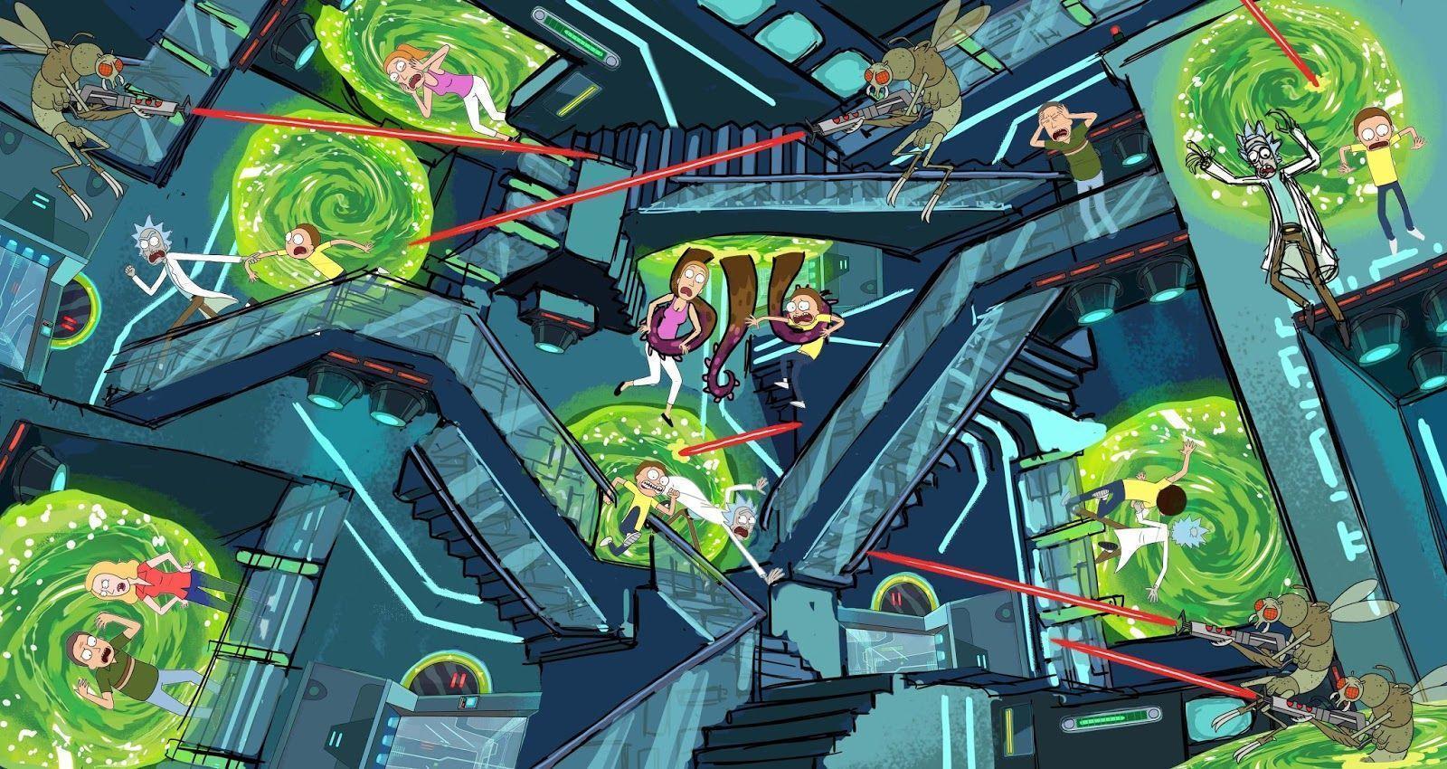 1600x850 Stunning Rick And Morty Season 3 Wallpaper image For Free
