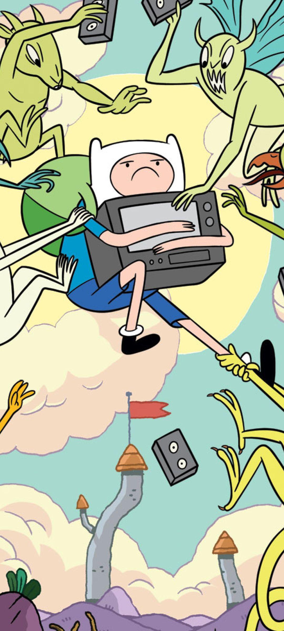 1080x2400 adventure time with finn & jake, finn, jake