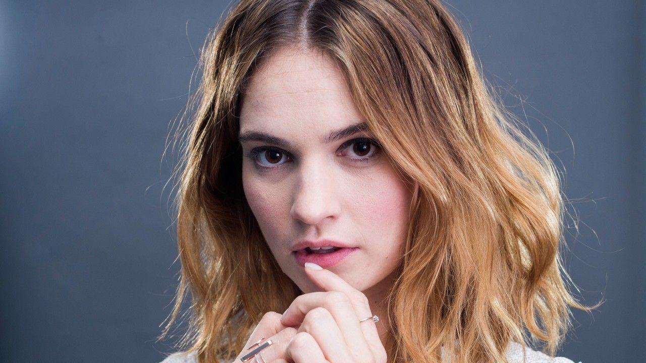 1280x720 Wallpaper Lily James, 4K, Celebrities