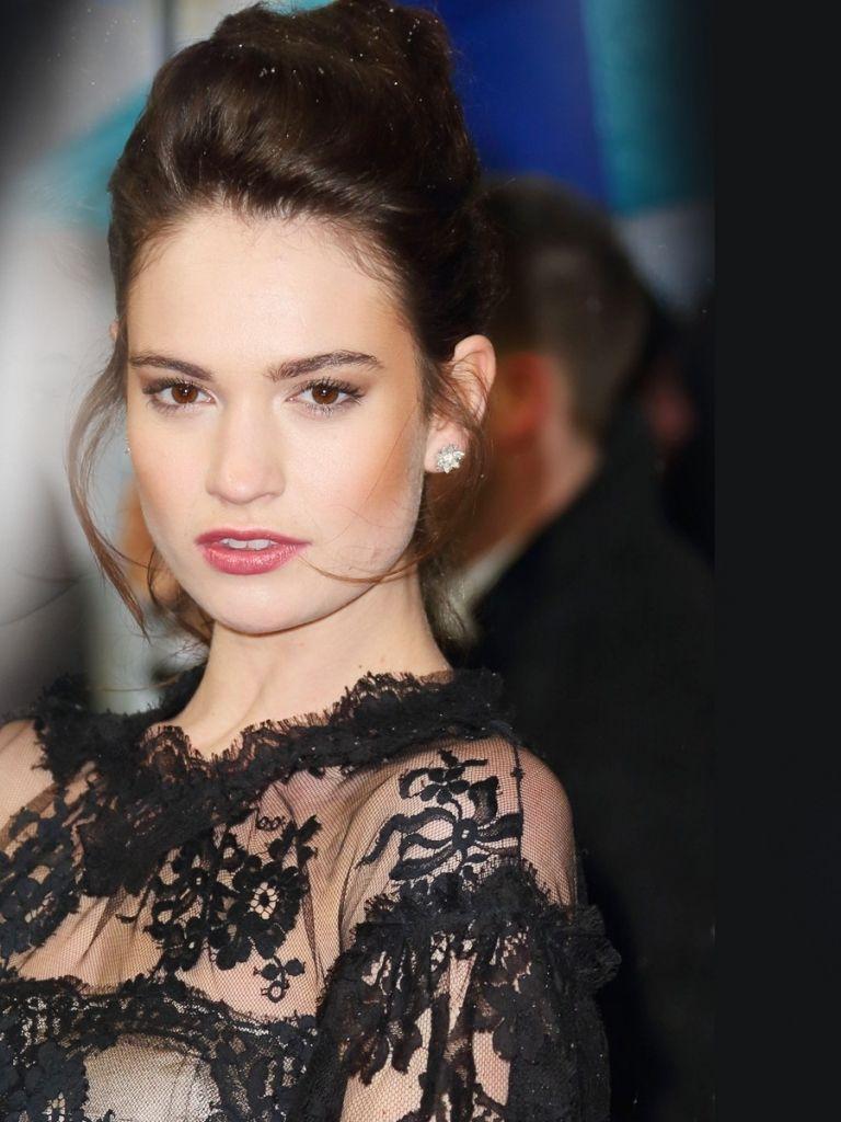 768x1024 Free download Lily James 2015 HD Wallpaper [1920x1200]
