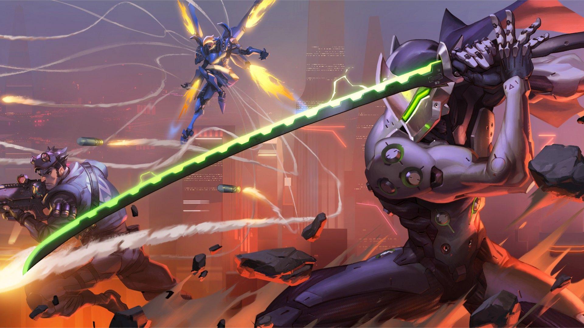 1920x1080 Genji Wallpaper Overwatch