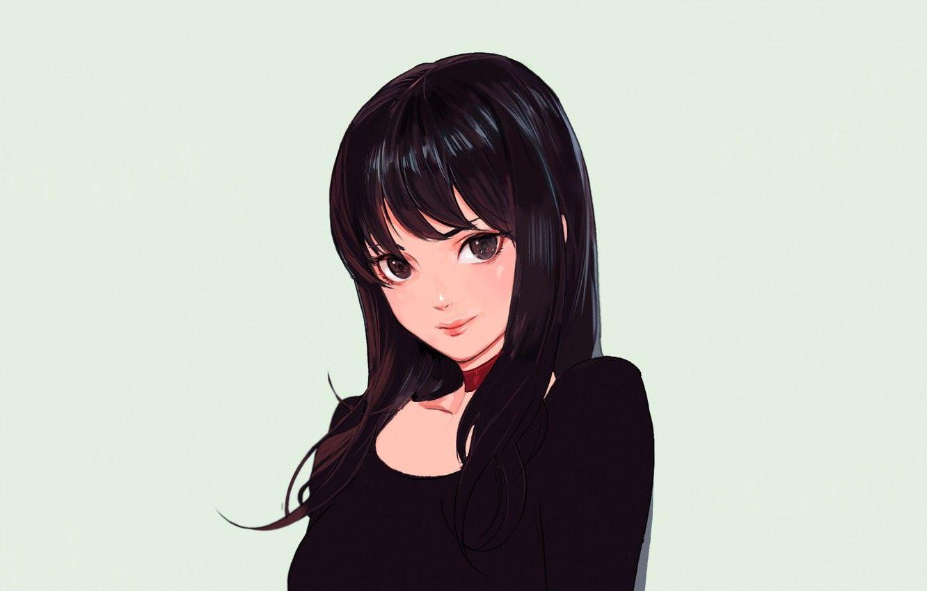 1332x850 Wallpaper girl, anime, cute, anime girl image for desktop, section прочее