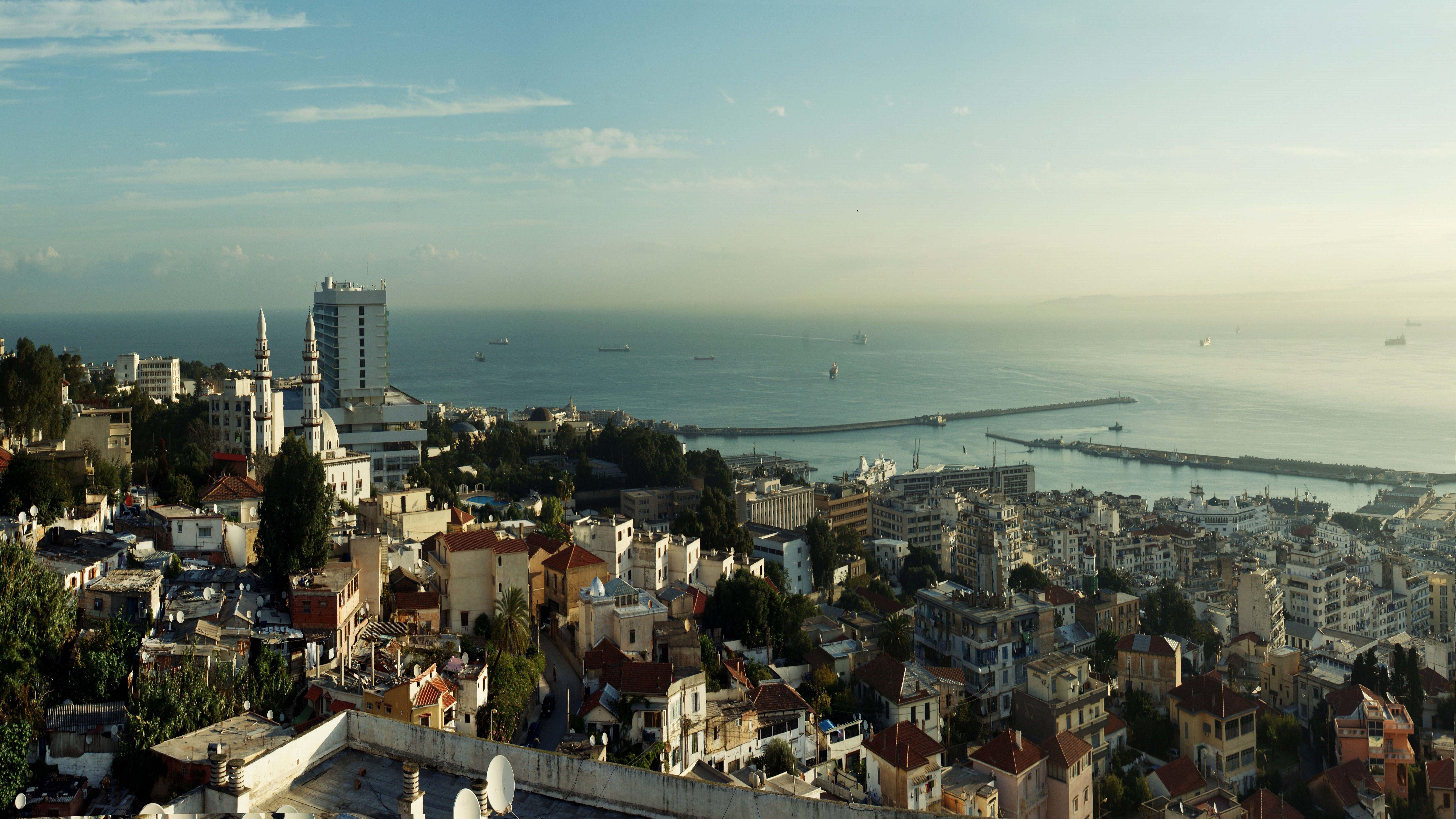 7680x4320 Algiers City Algeria 8K Wallpaper