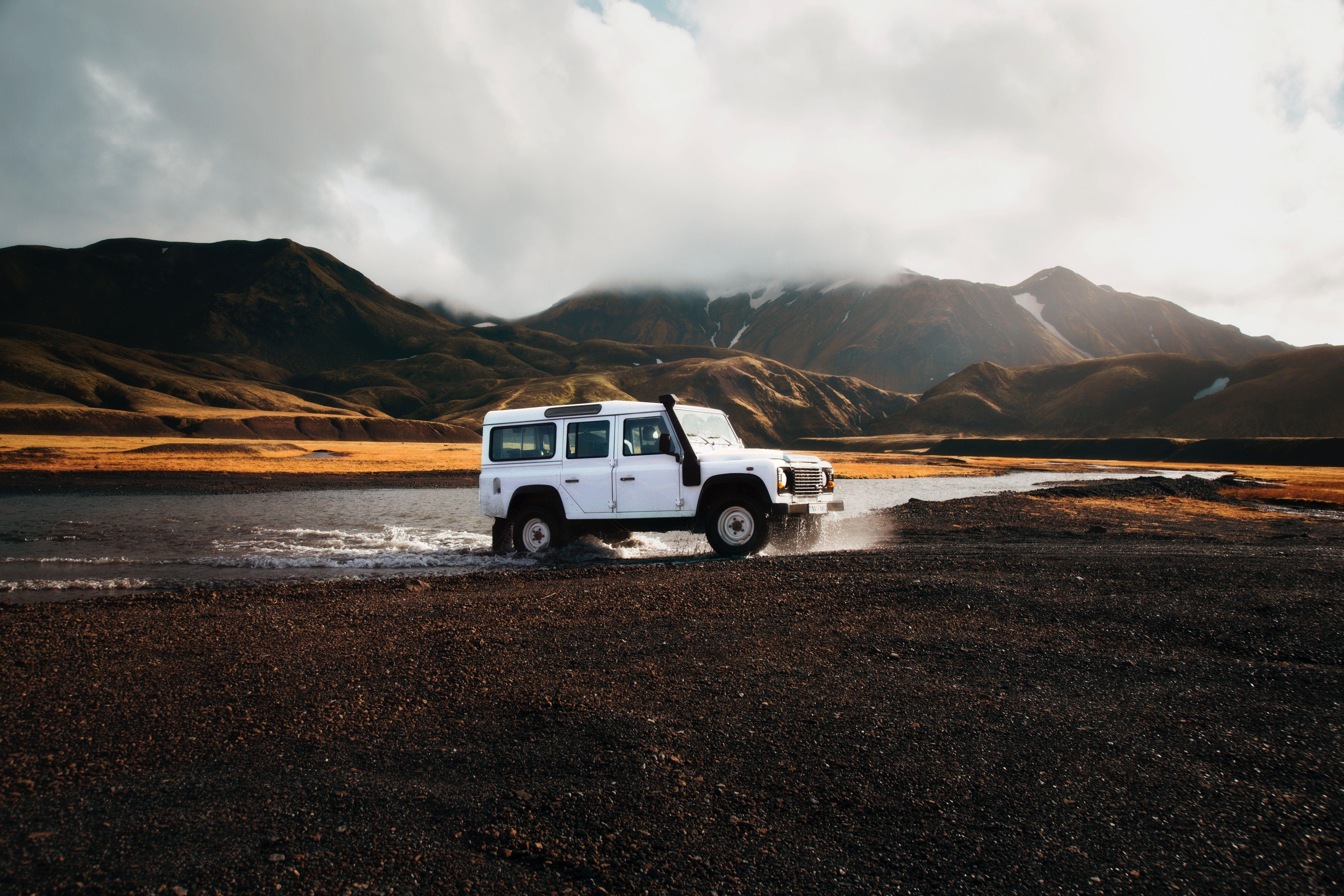 5472x3648 5472x3648 #water, #fog, #road trip, #defender, #jeep