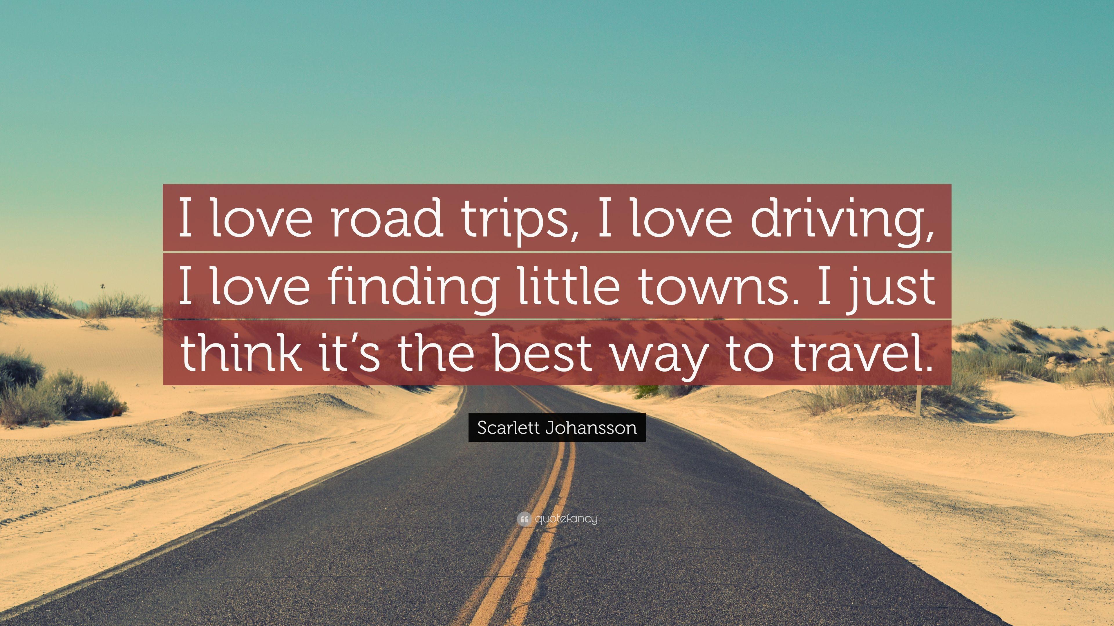 3840x2160 Scarlett Johansson Quote: “I love road trips, I love driving