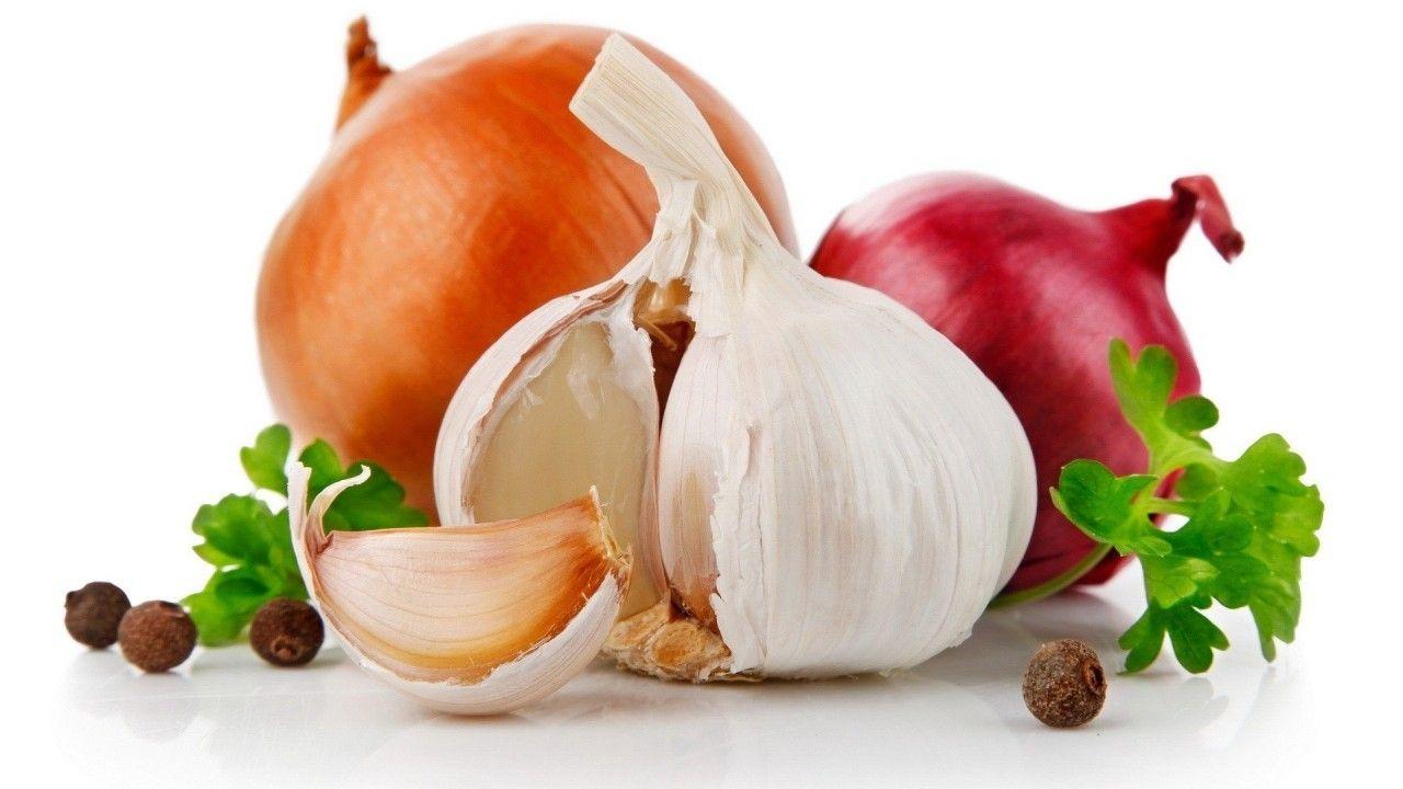1280x720 Download 1280x720 Garlic, Onion, Vegetables Wallpaper