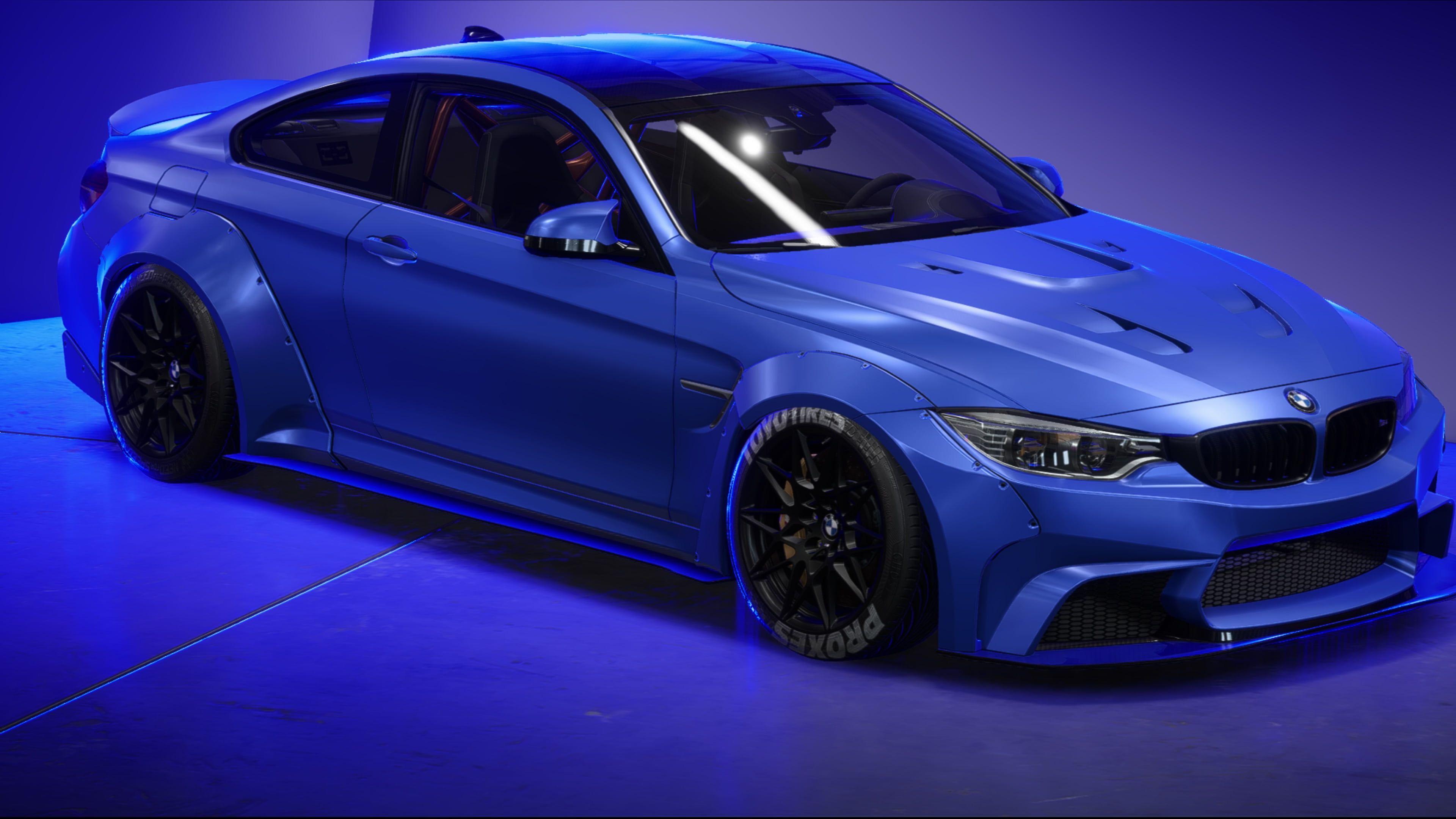 3840x2160 Blue BMW coupe, Need for Speed, blue, BMW, need for speed