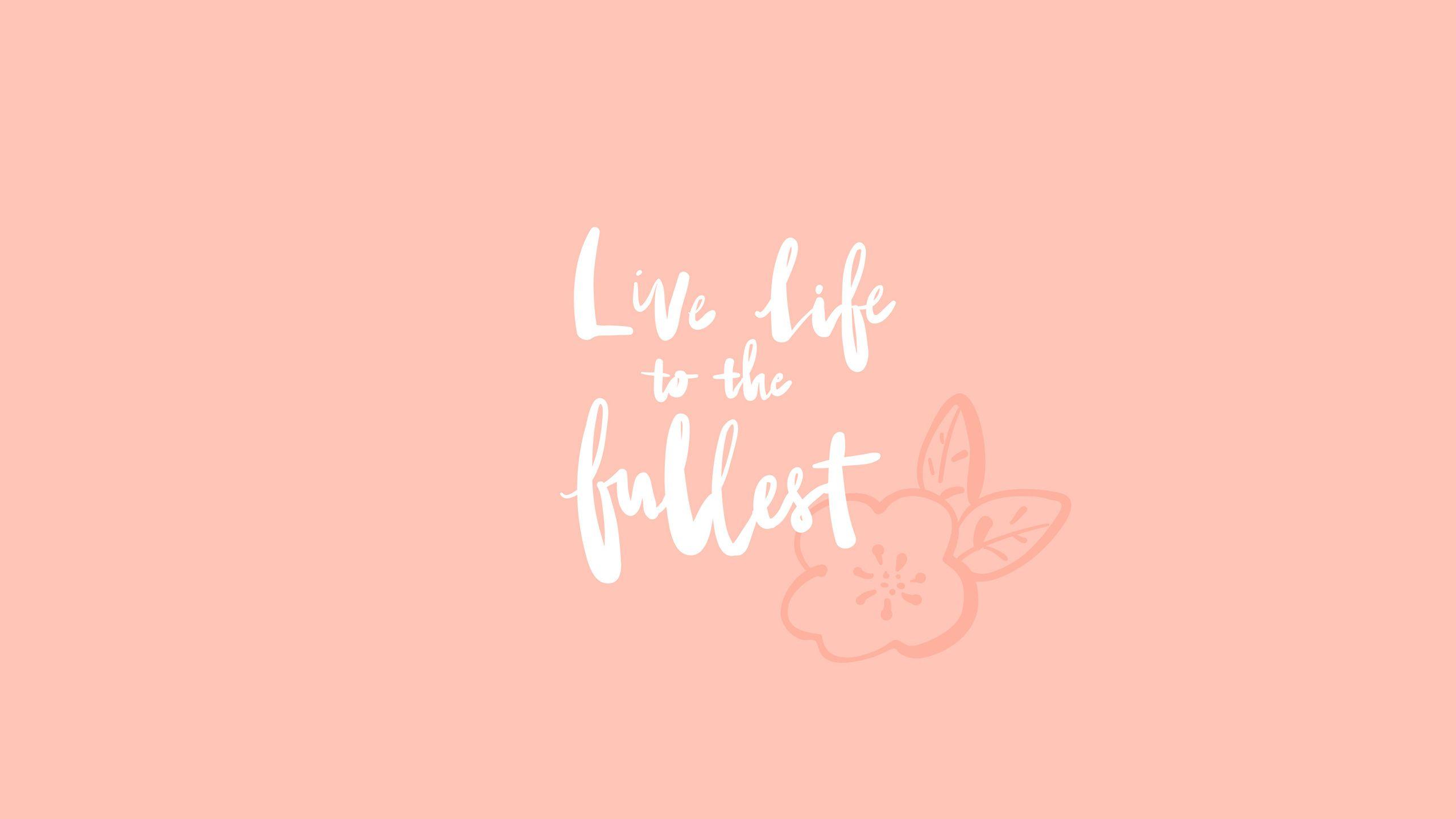 2560x1440 Peach Wallpaper