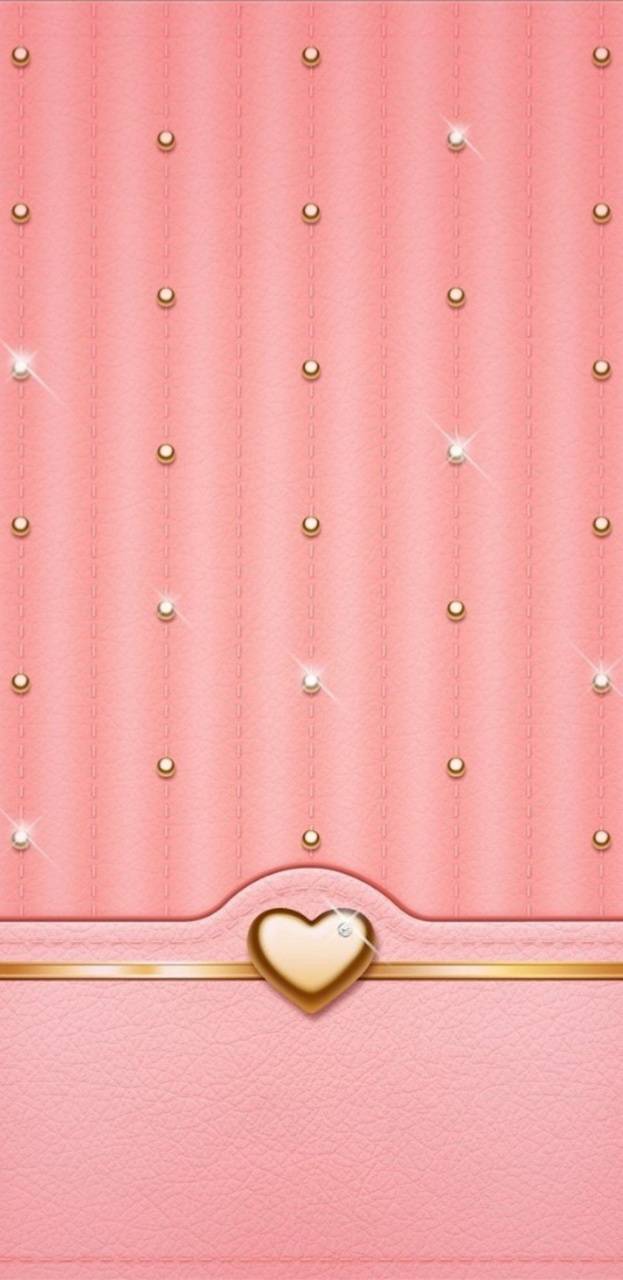623x1280 Peachy Heart wallpaper