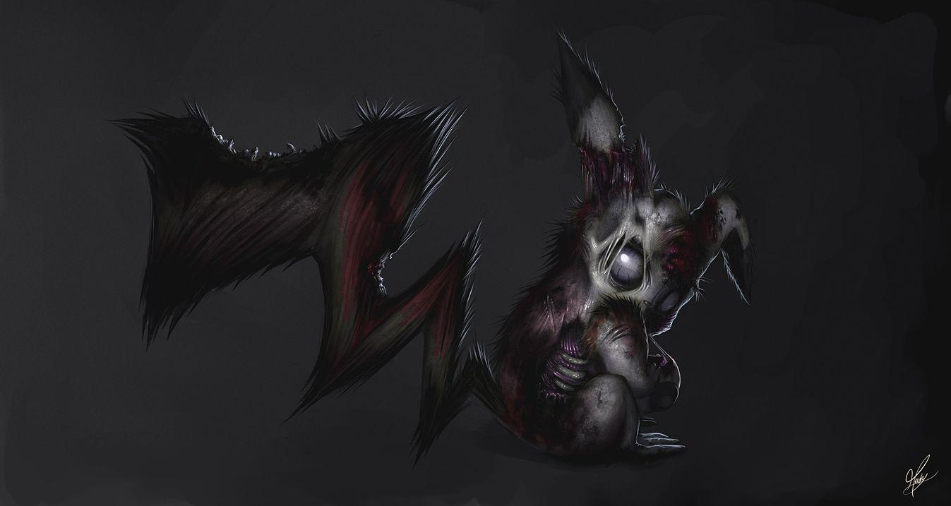 1347x717 Zombie Pikachu V2. Image Wallpaper