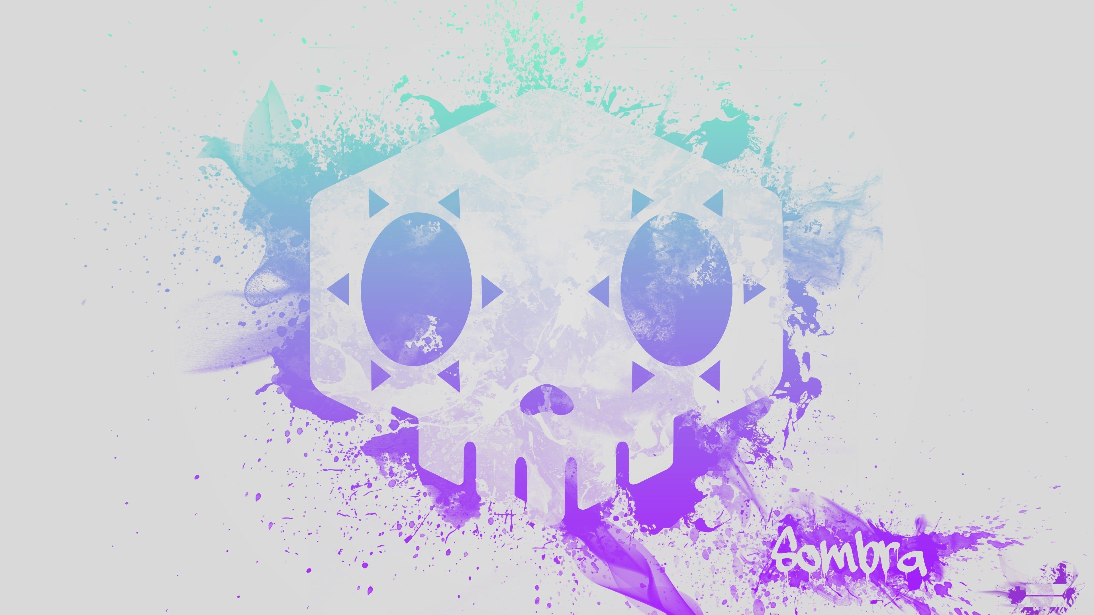 3840x2160 Sombra Overwatch 4k Logo Wallpaper and Free Stock