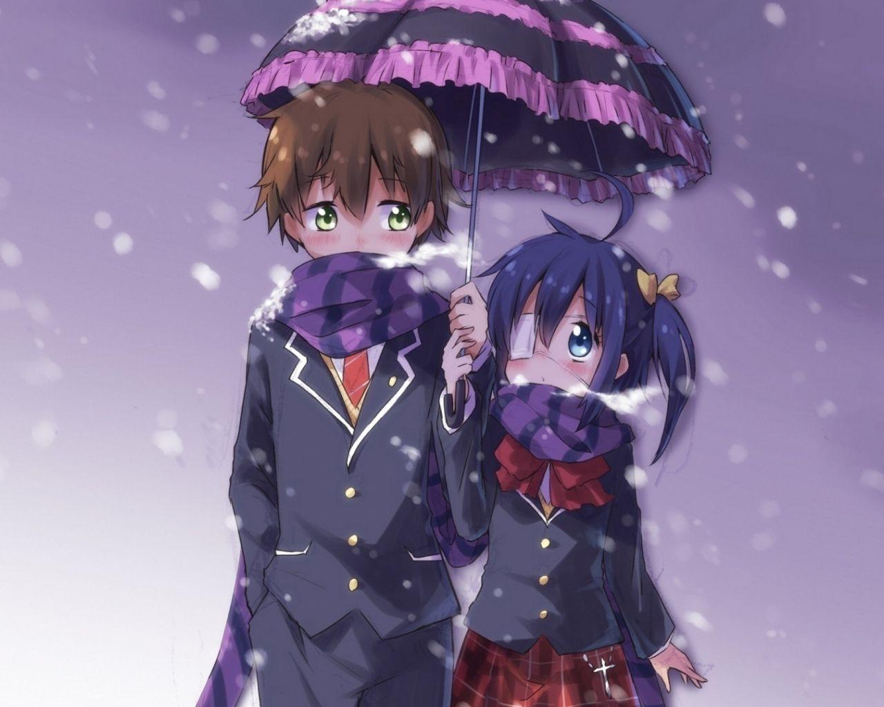 1280x1024 Free download Yuuta and Rikka HD Wallpaper Background Image