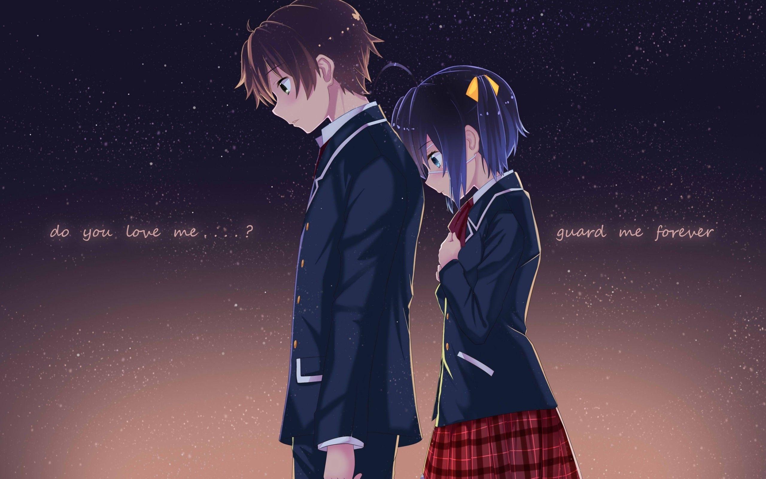 2560x1600 Download 2560x1600 Takanashi Rikka, Togashi Yuuta, Couple