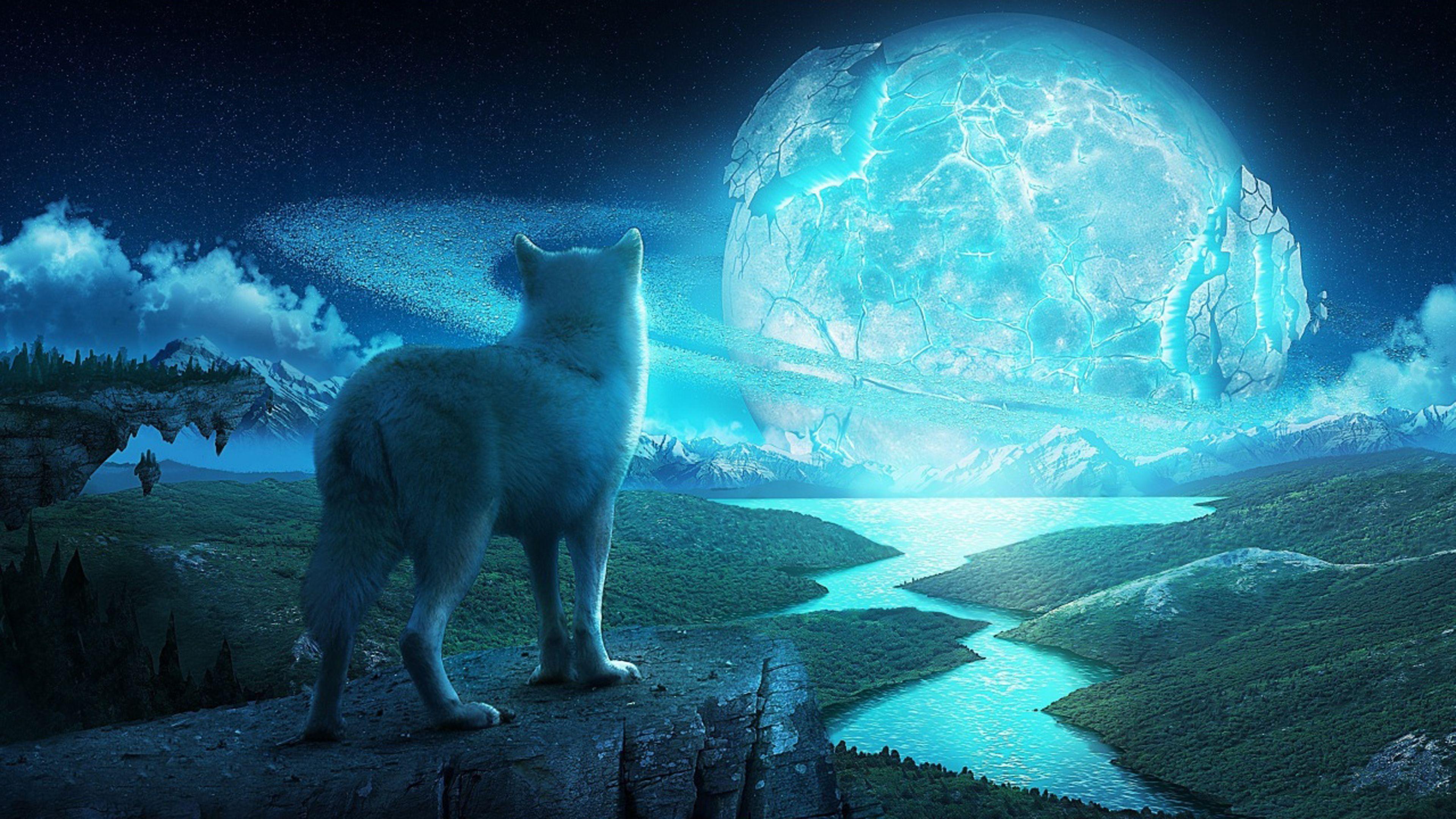 Mystical Wolf Wallpapers Top Free Mystical Wolf Backgrounds Wallpaperaccess