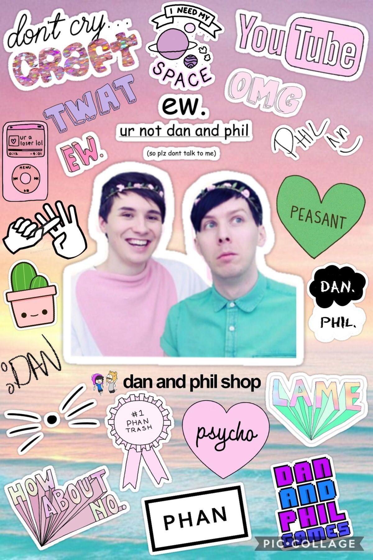 1200x1800 dan and phil pastel collage. Dan, phil, Dan, phil